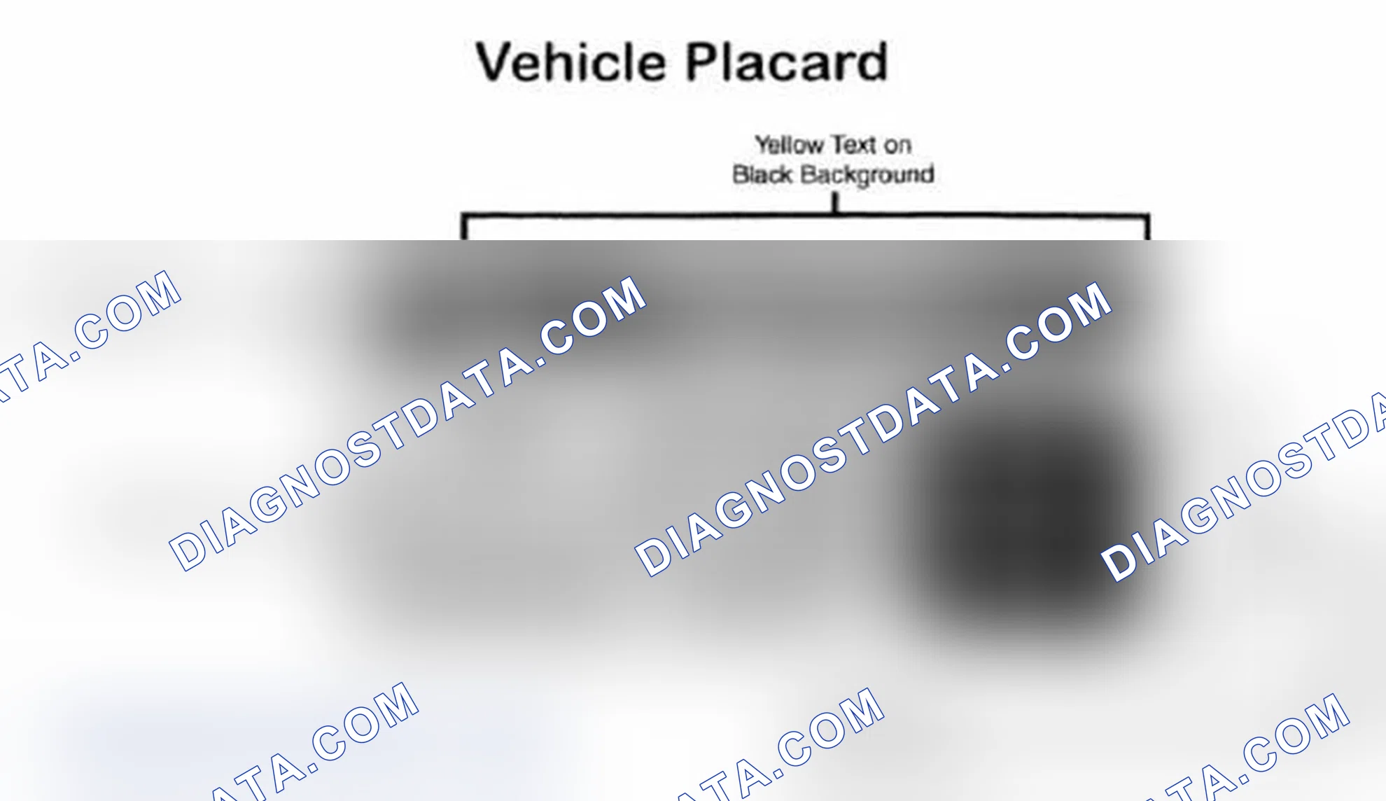 Scheme 5: Vehicle Tire Placard - Typical