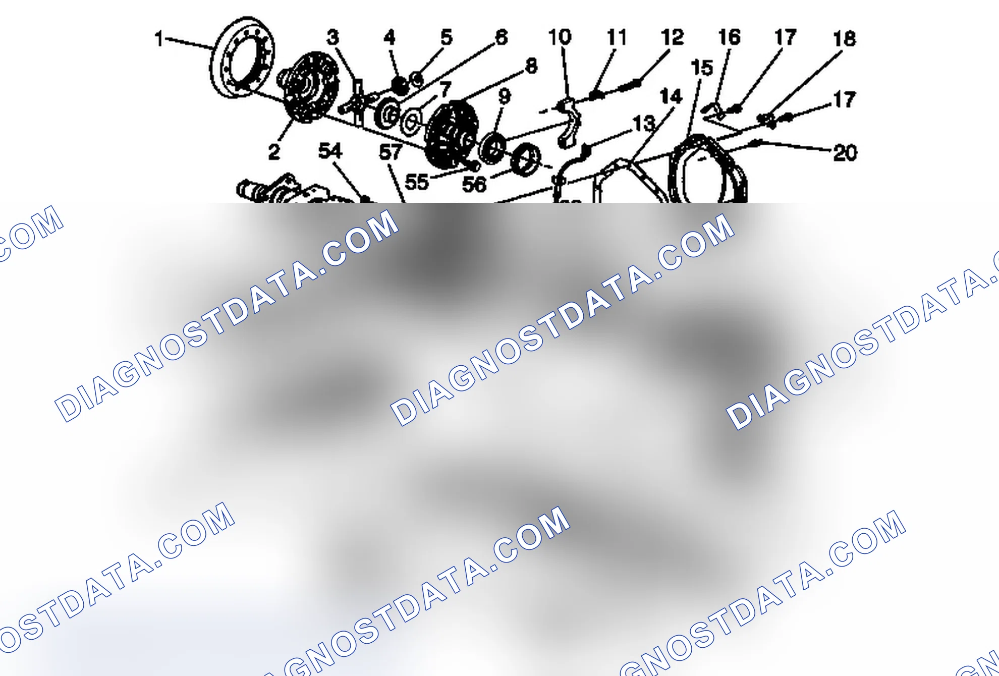 Scheme 5: Rear Axle Disassembled Views (10.5 inch VSES)
