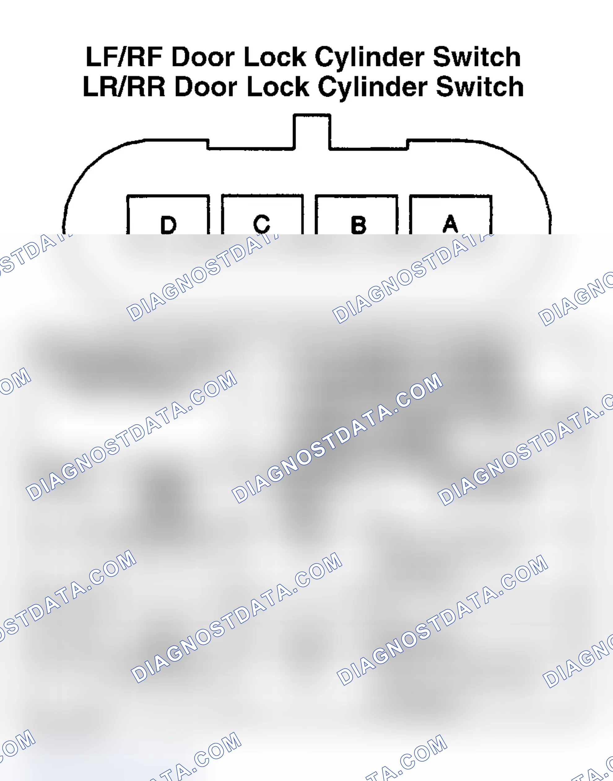 Scheme 53: DOOR LOCK CYLINDER SWITCH (LF/RF & LR/RR)