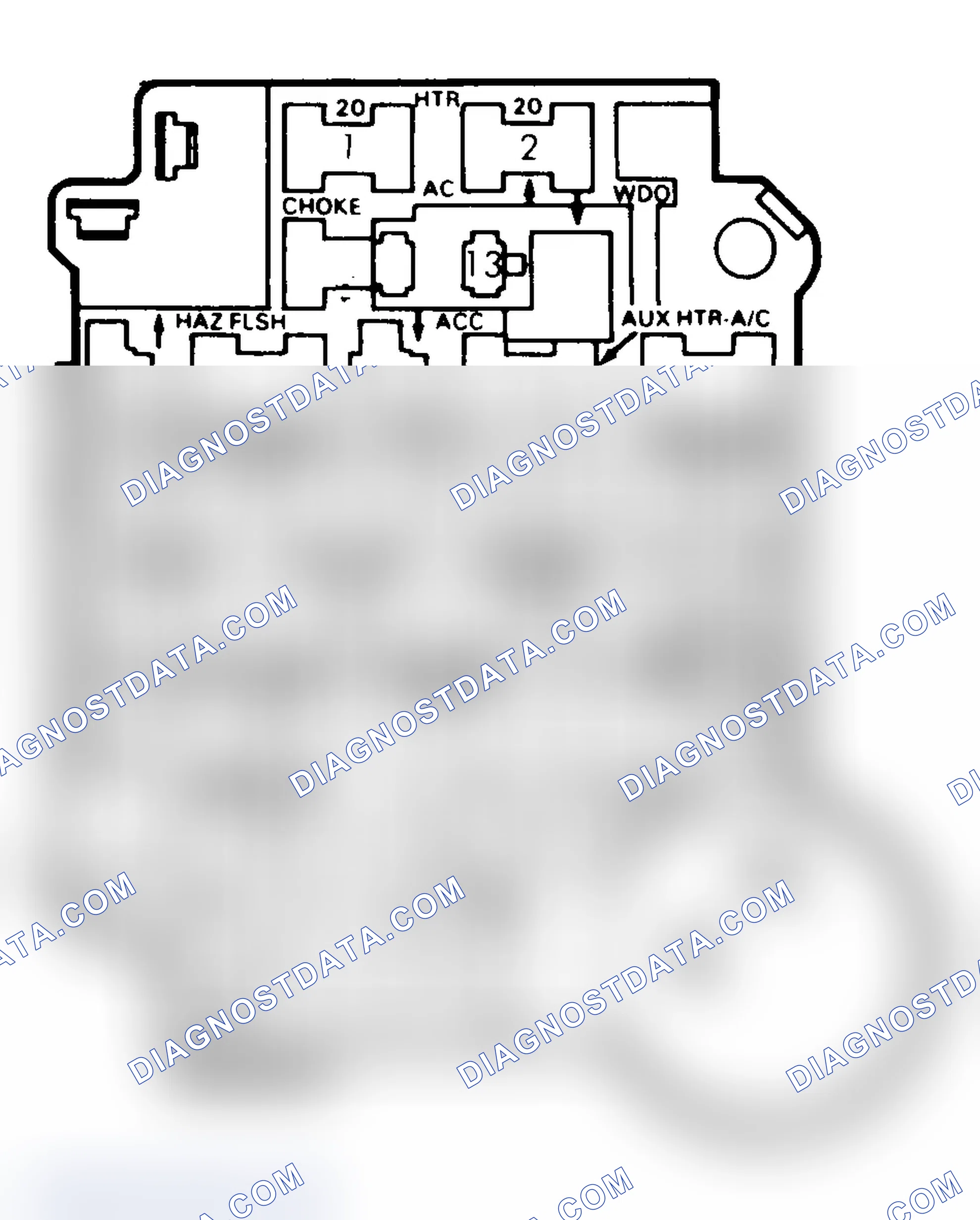 Scheme 25: FUSE PANEL IDENTIFICATION (1985-87)