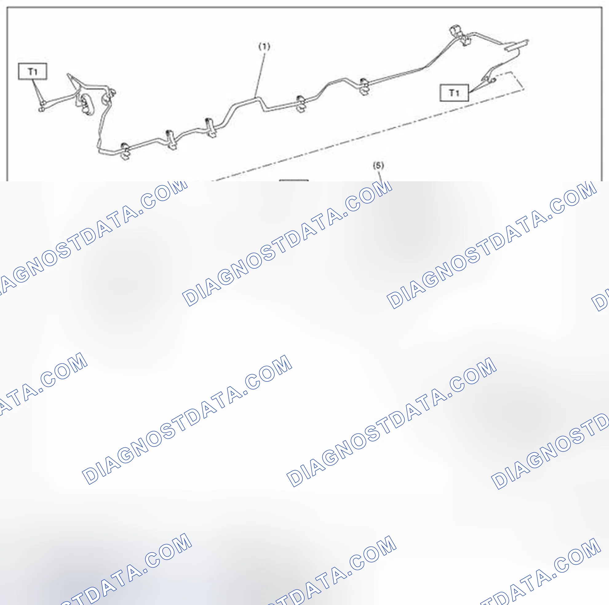 Scheme 49: CENTER AND REAR BRAKE PIPES AND HOSES