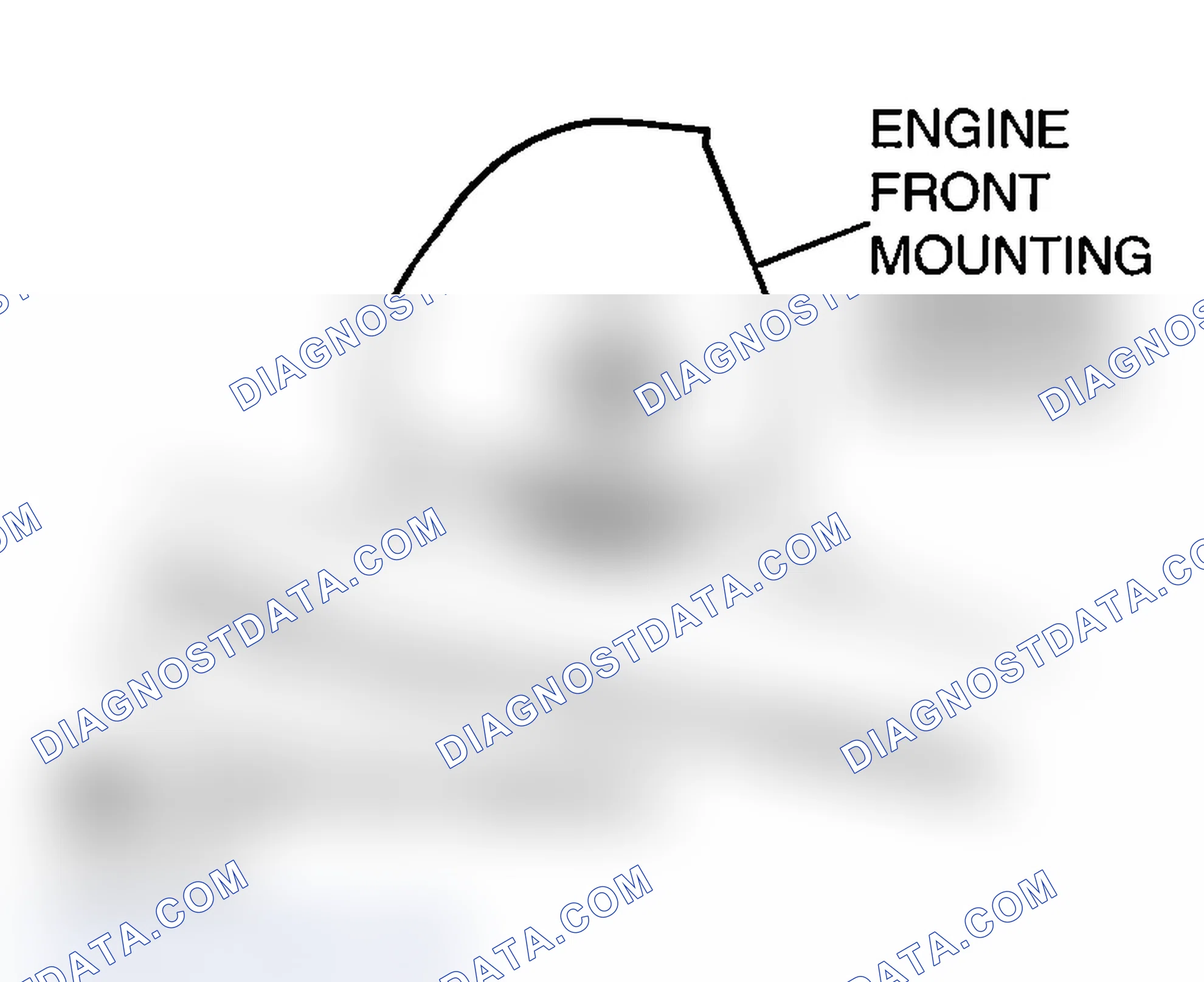 Scheme 775: >> B << ENGINE FRONT MOUNTING CUSHION STOPPER INSTALLATION < 2.4L ENGINE >