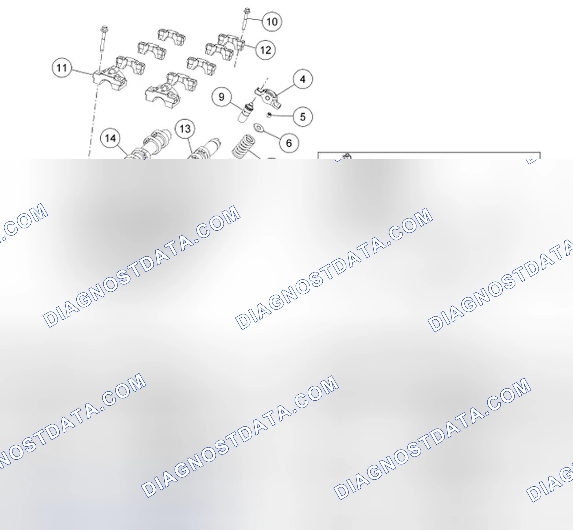 Scheme 353: Valve Train Components - Exploded View