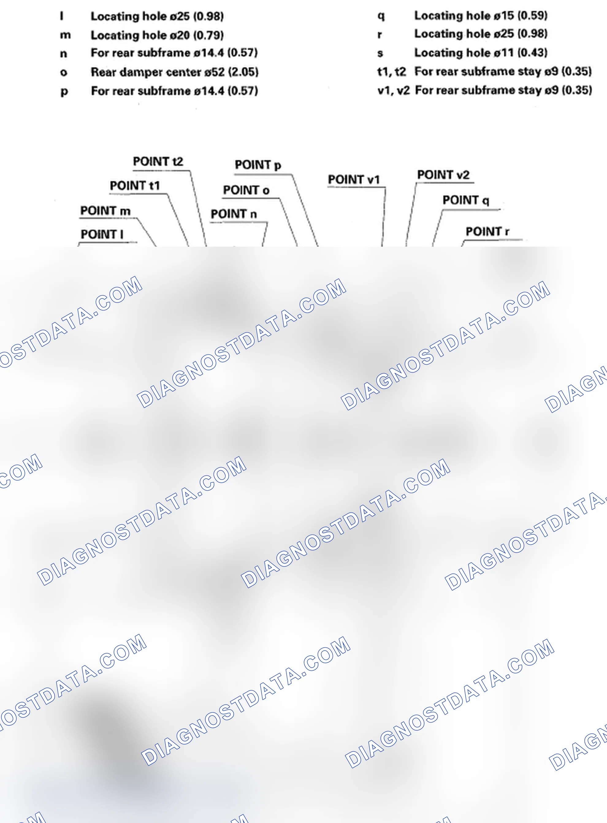 Fig. 5: Identifying Frame Repair Chart - Top View (2 Of 2)