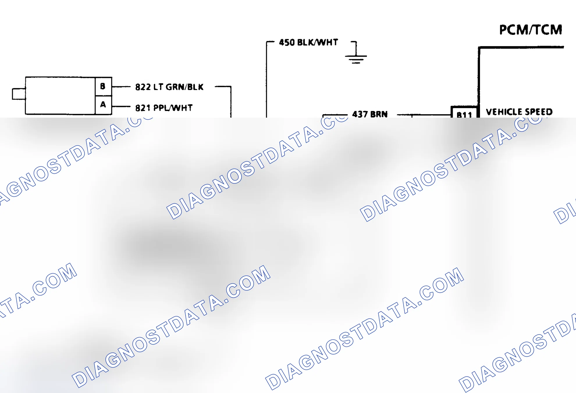 Scheme 320: OUTPUT SPEED SENSOR CIRCUIT CHECK - 2WD - "C" & "K" SERIES