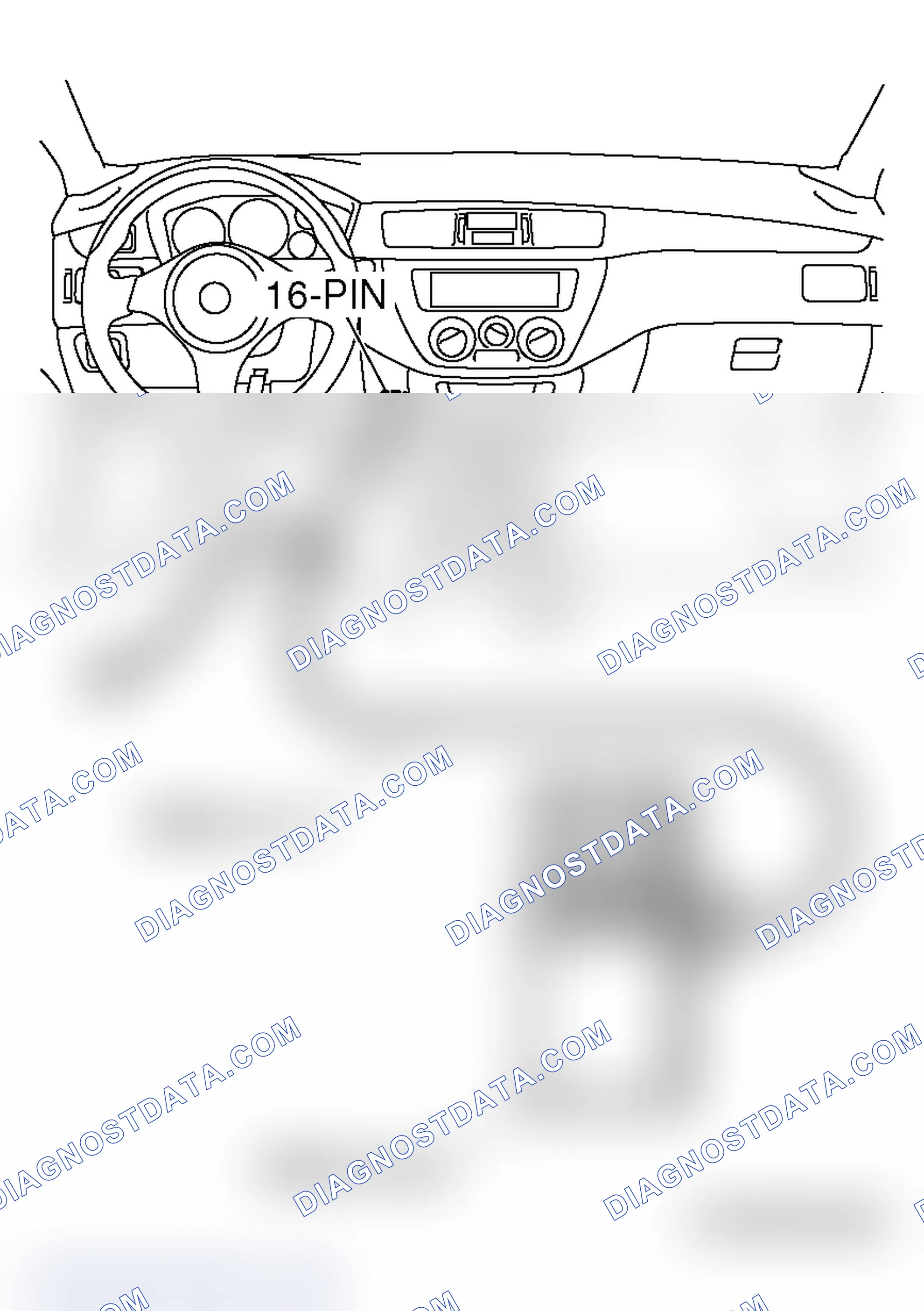 Scheme 215: WHEN SPECIAL TOOL MB991824 (V.C.I.) IS USED