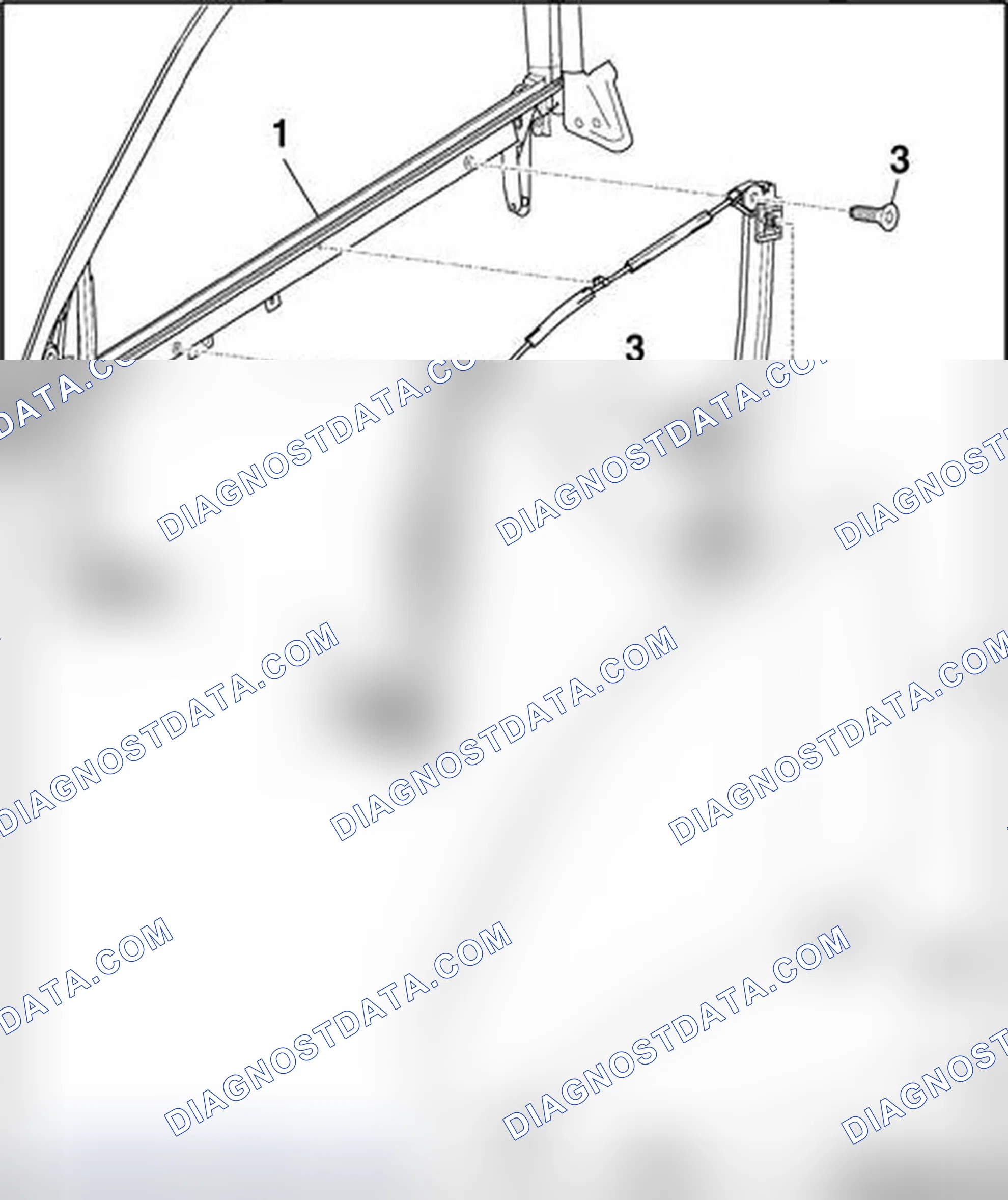 Scheme 65: Door window, removing from window regulator