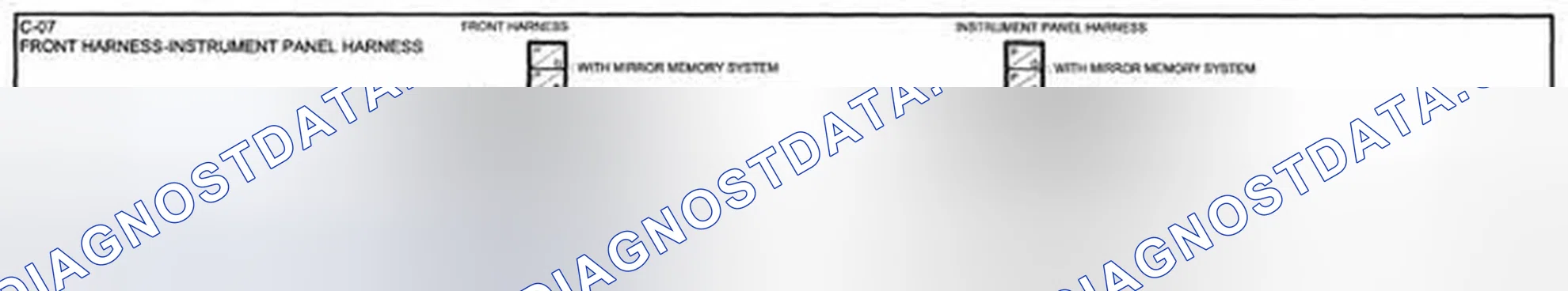 Scheme 33: Identifying Front And Instrument Panel Harness Connector Terminals (C-07)