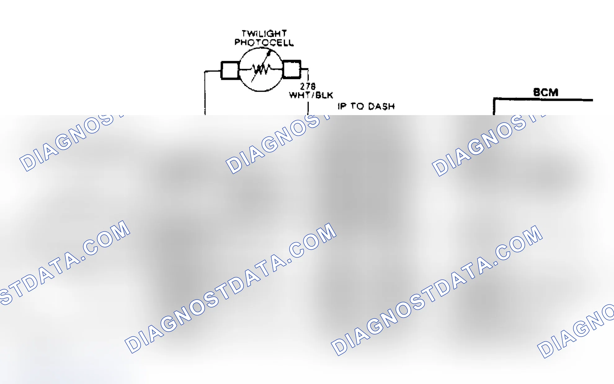 Scheme 124: Code B122, Wiring Diagram (Reatta & Riviera) Panel Dimming Switch Pot Circuit