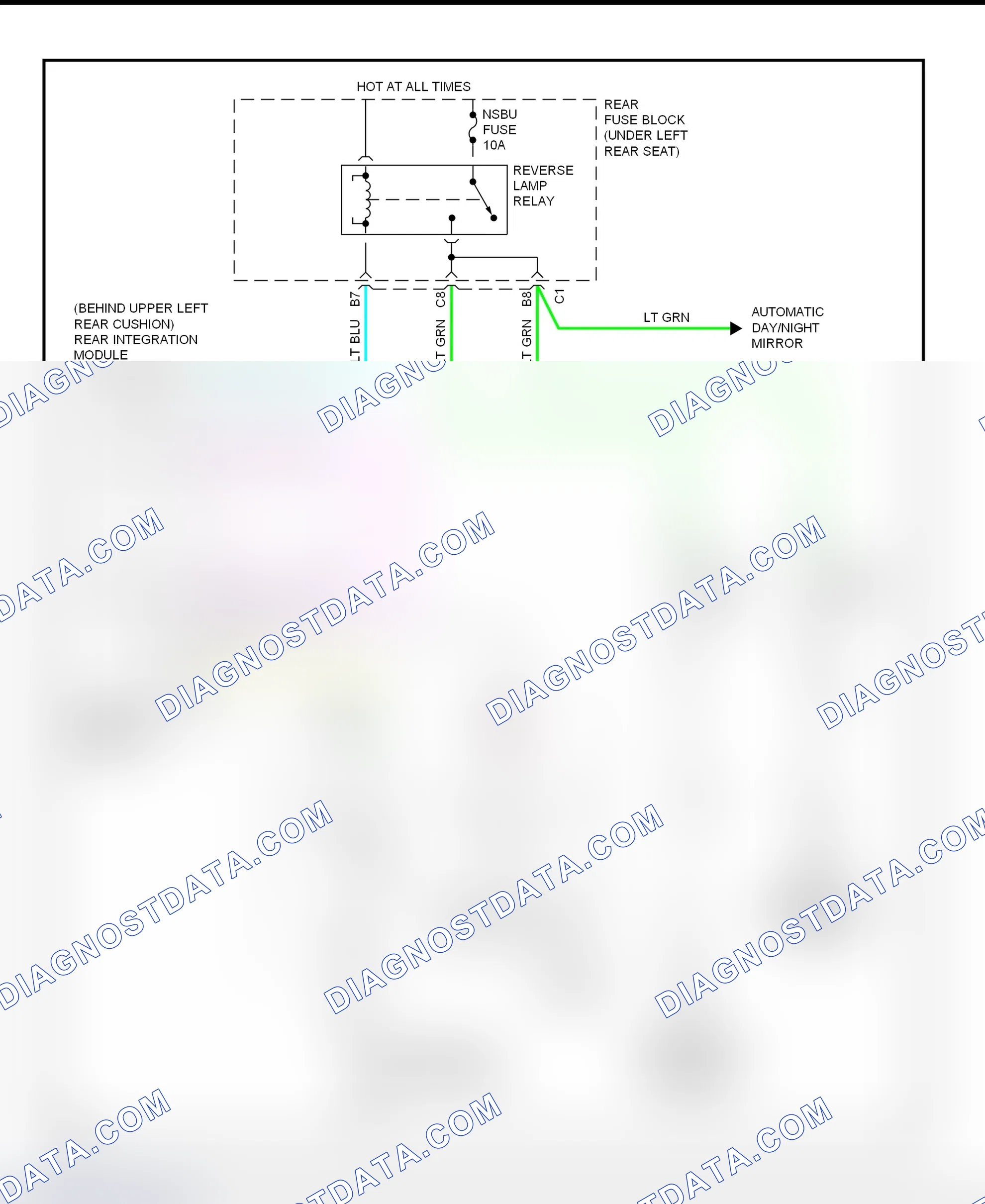 Scheme 48: Back-Up Lights Wiring Diagram (Bonneville)