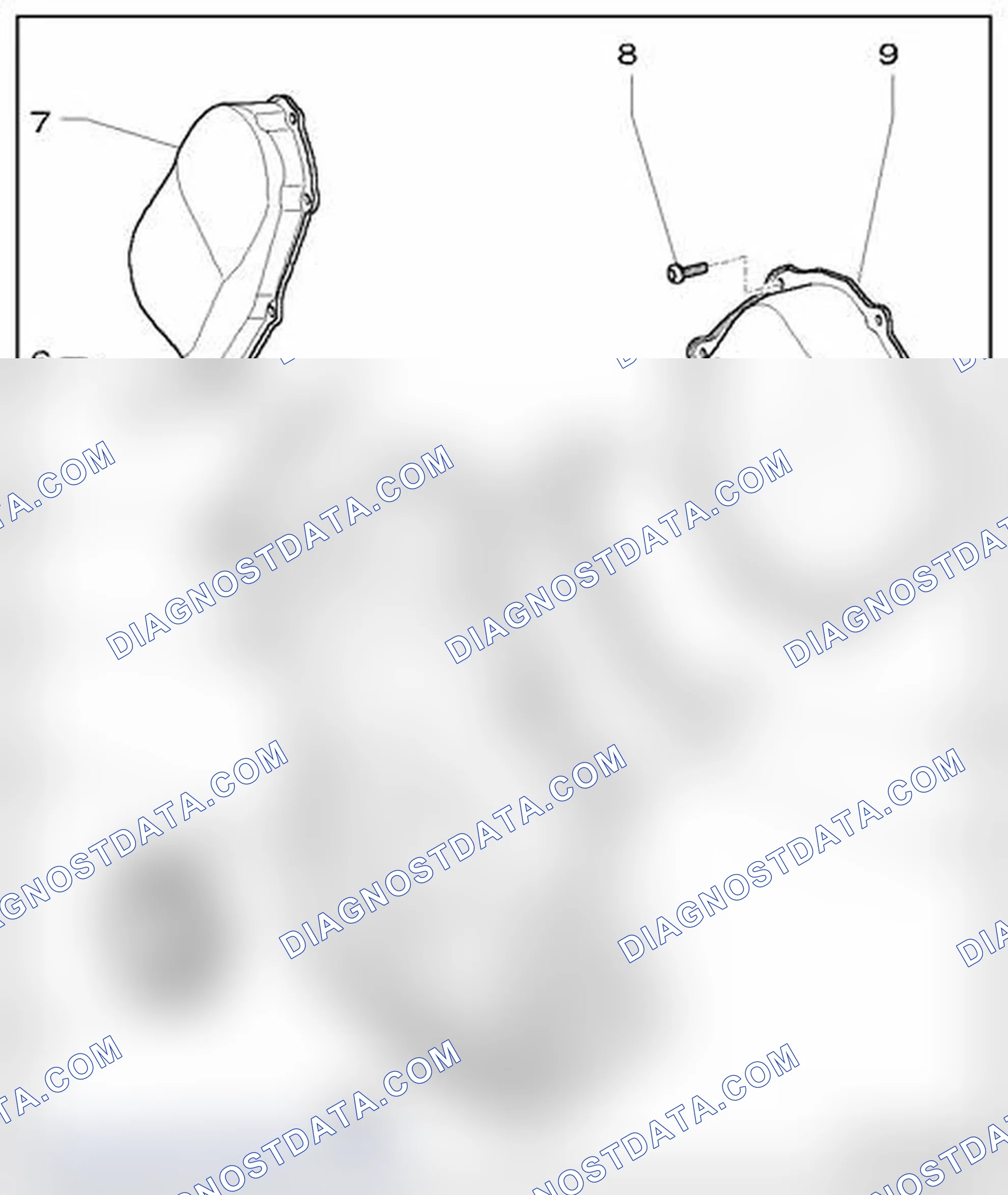 Scheme 488: Covers for timing chains, component overview