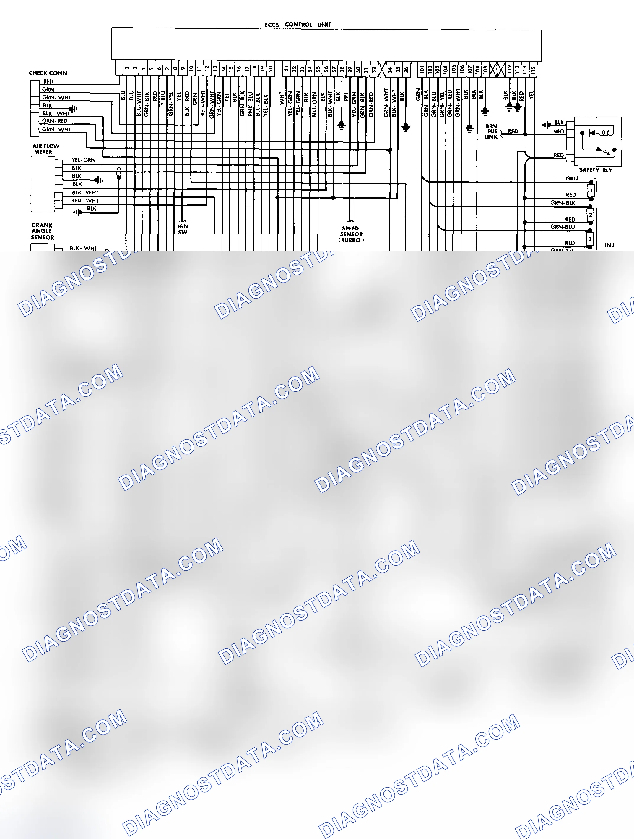 Scheme 81: 300ZX & 300ZX Turbo ECCS Wiring Diagram