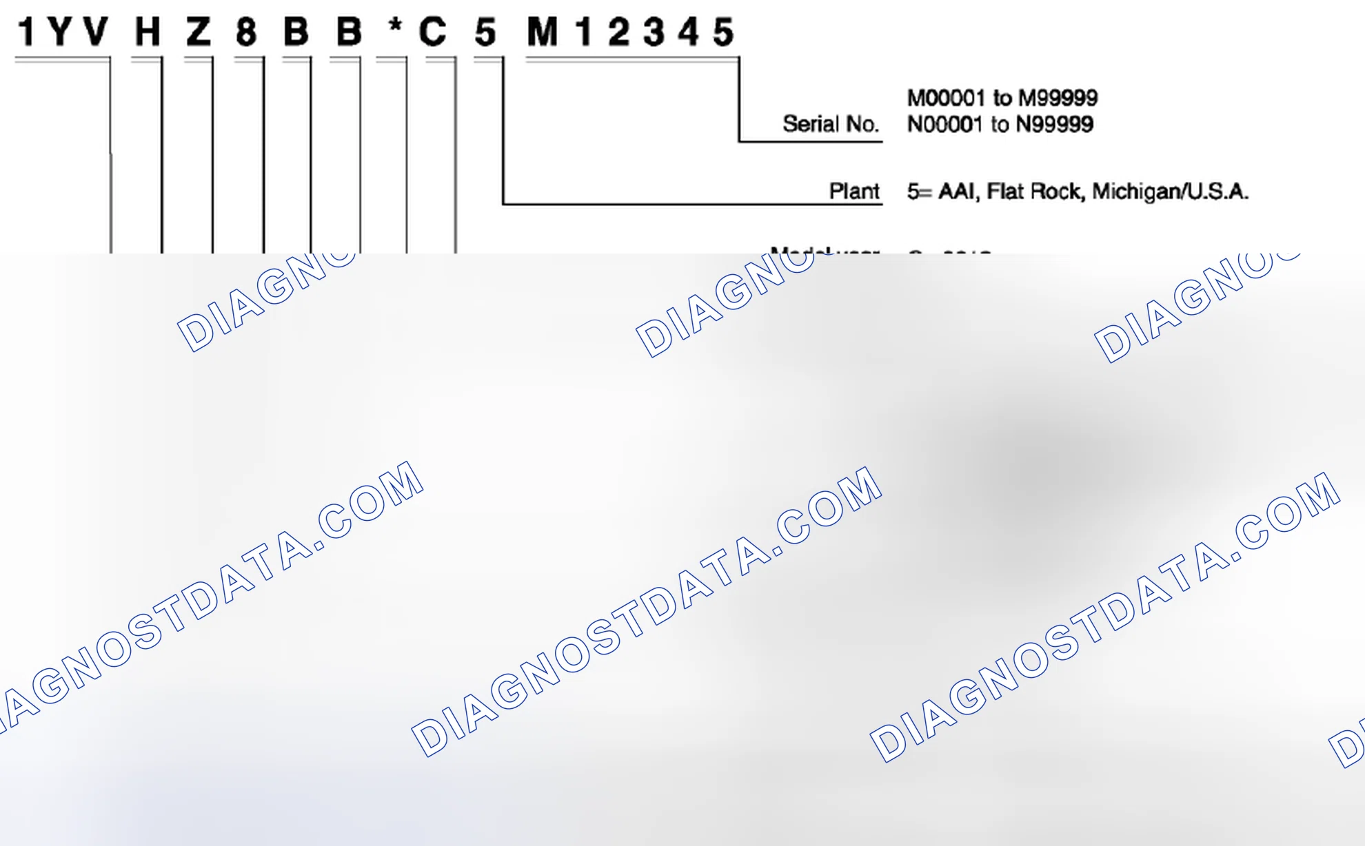 Scheme 1: Identifying Vehicle Identification Number (VIN) Code