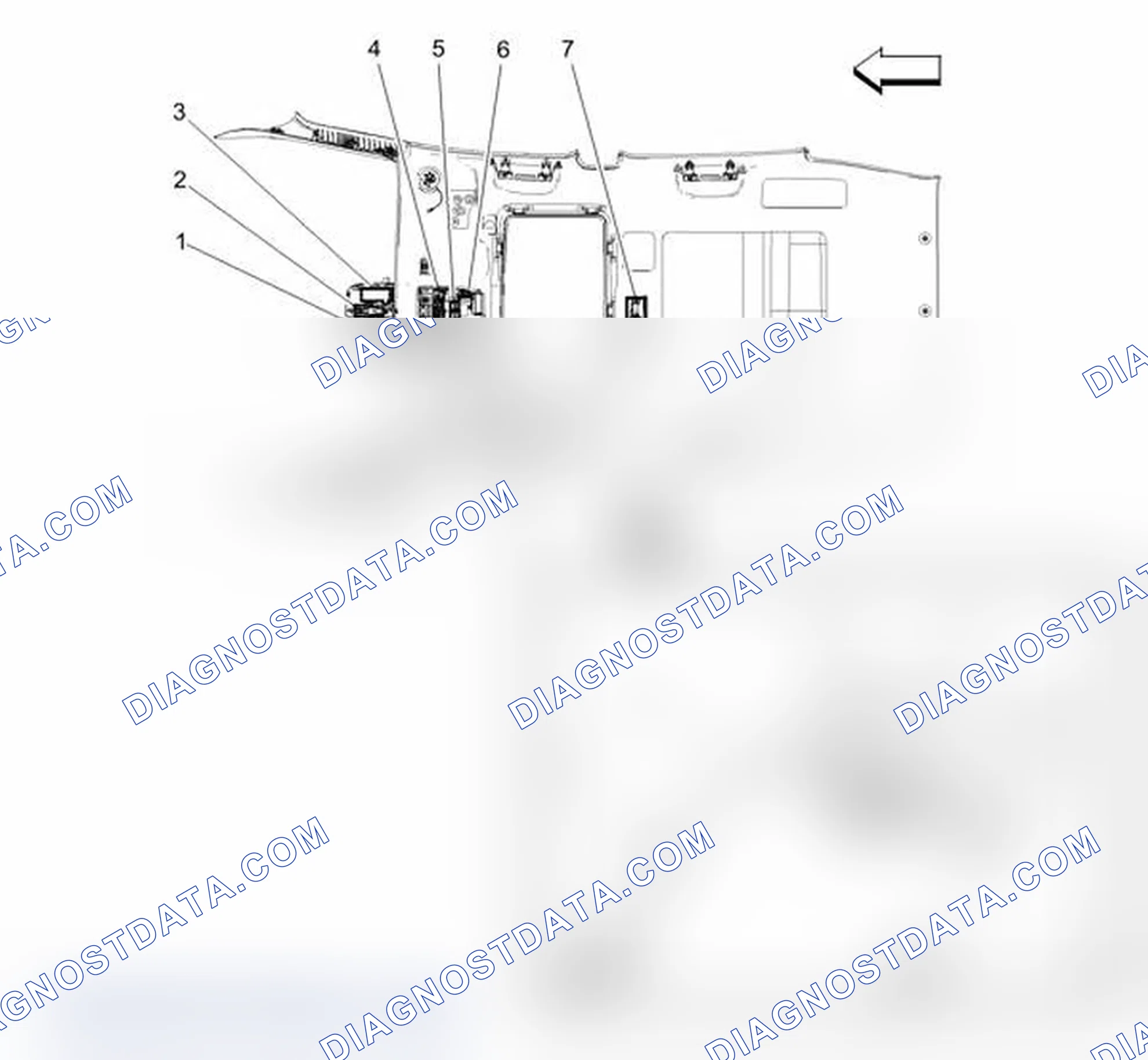 Scheme 47: Headliner Components (With Sunroof)