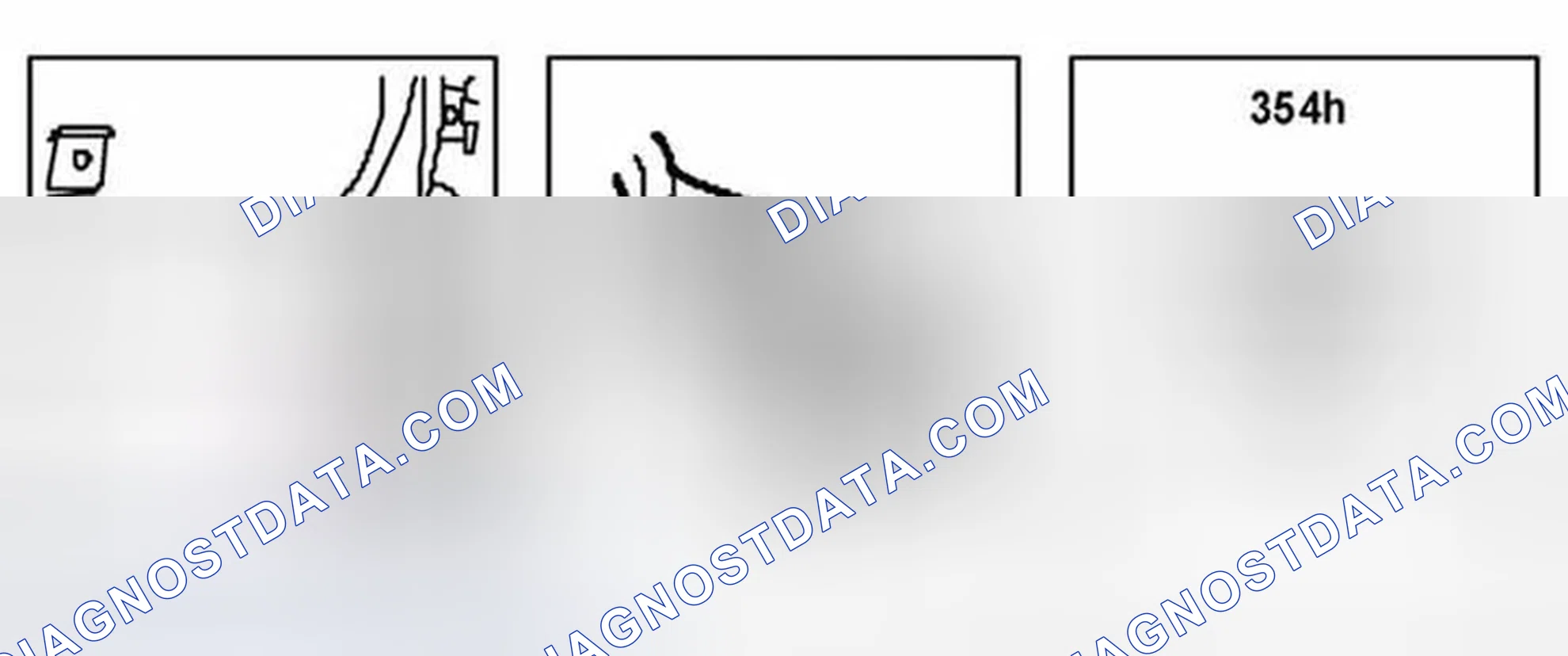 Scheme 92: Connection, audio system amplifier, loudspeaker output (354h)