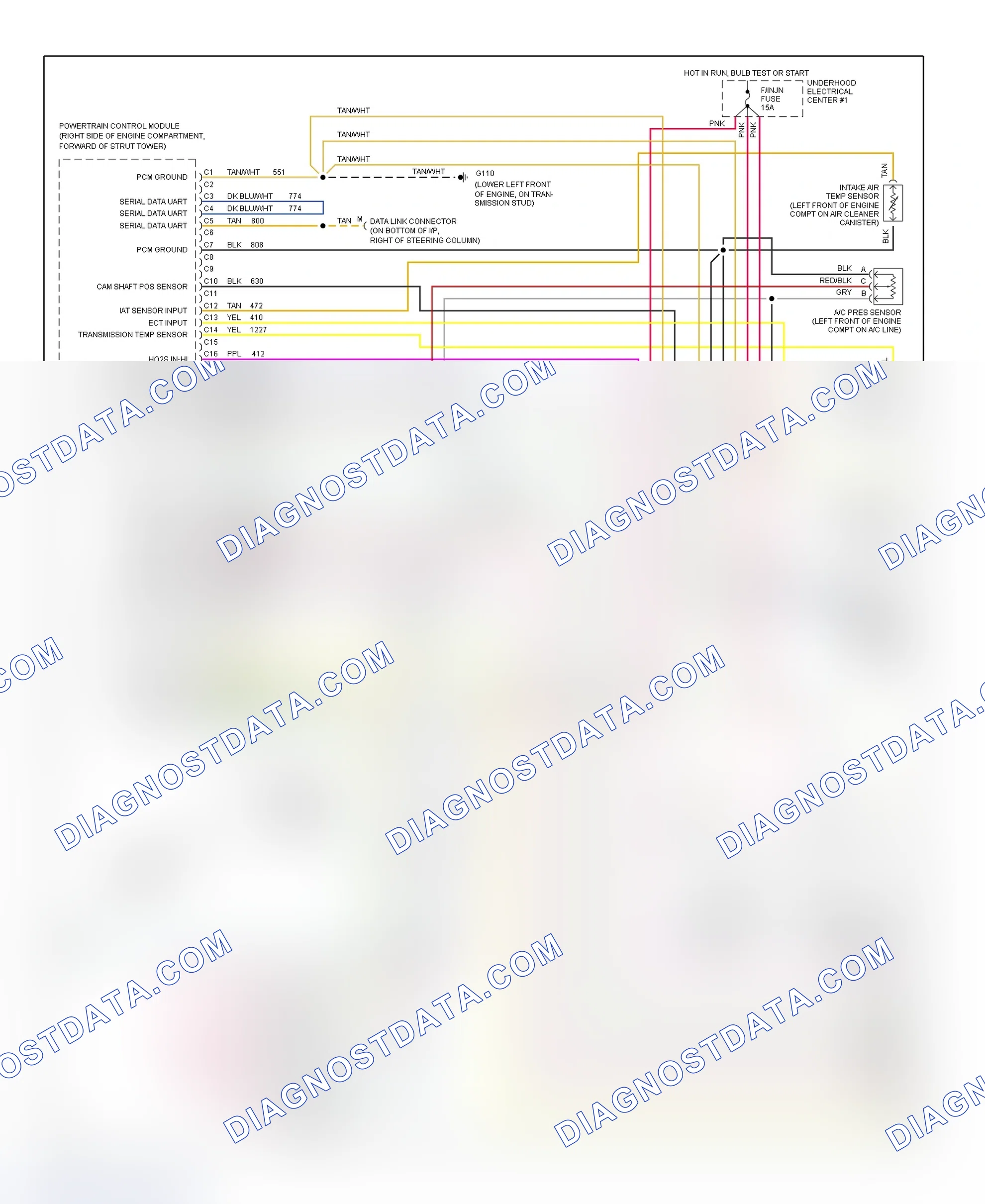 Scheme 6: 3.4L (VIN X) PCM Wiring Diagram (Cutlass Supreme, Grand Prix, Lumina & Monte Carlo - 2 Of 3)
