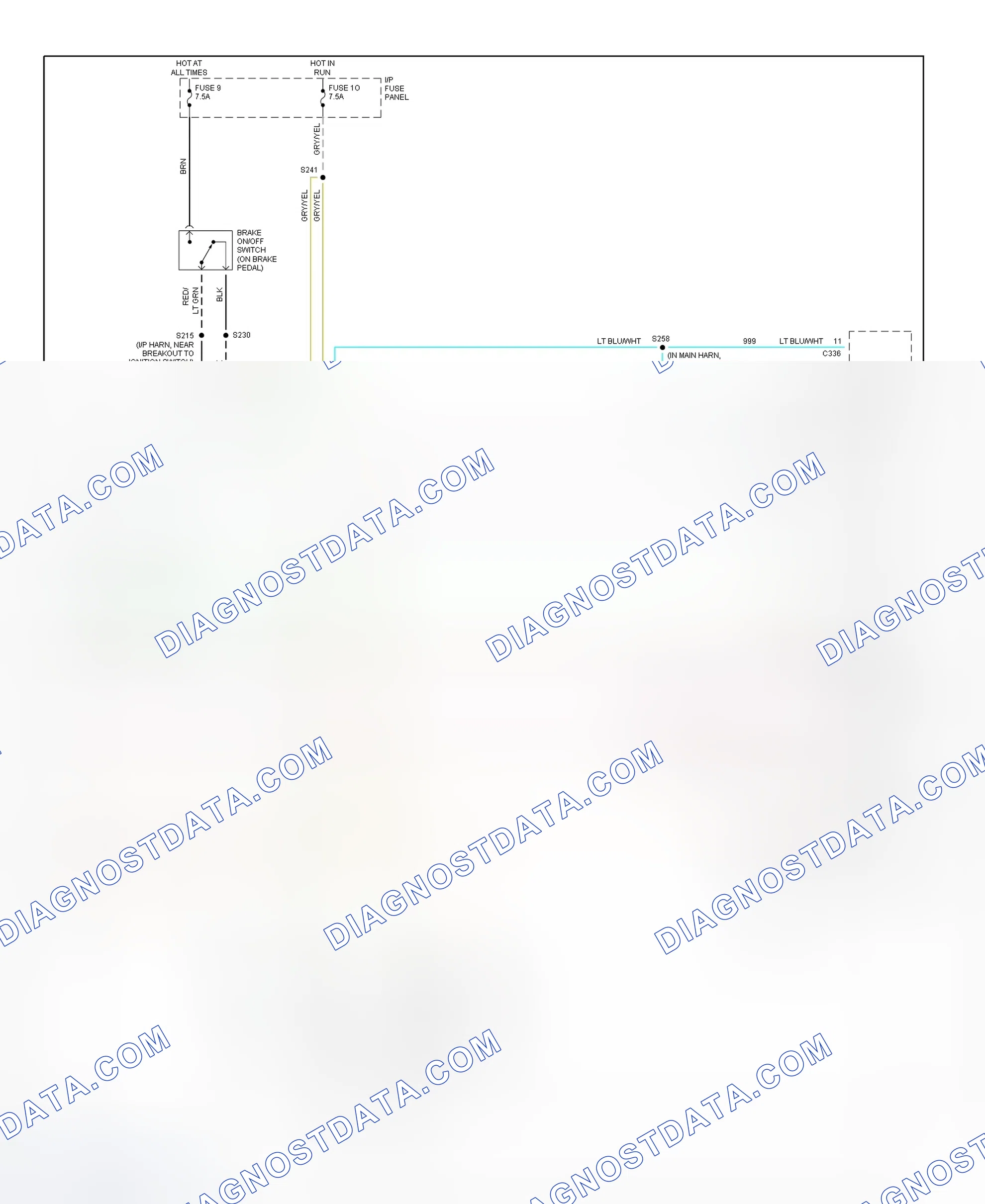 Scheme 2: Electronic Suspension Wiring Diagram (1998 Explorer & Mountaineer - 2 Of 2)