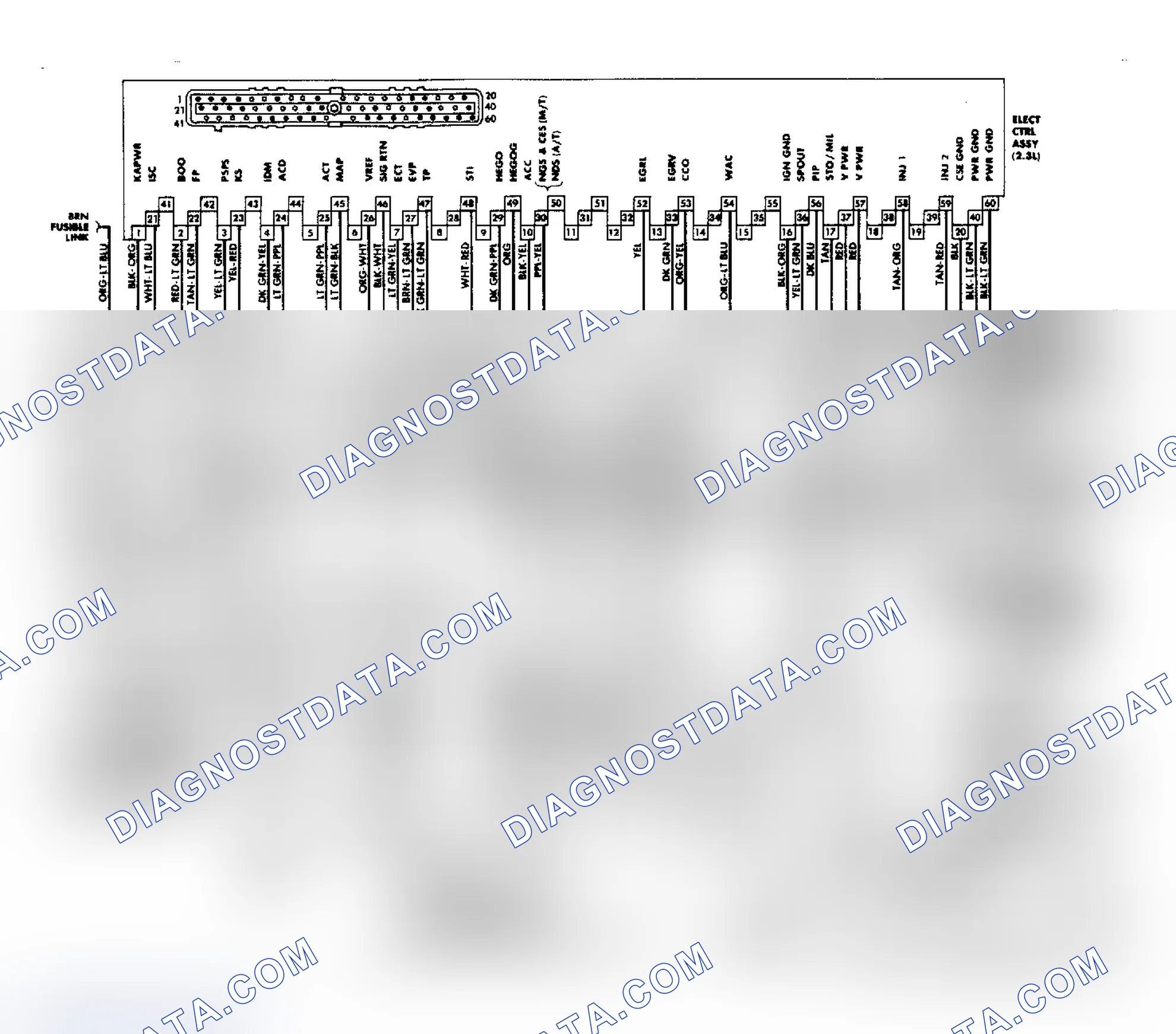 Scheme 9: 2.3L MPFI System Wiring Diagram