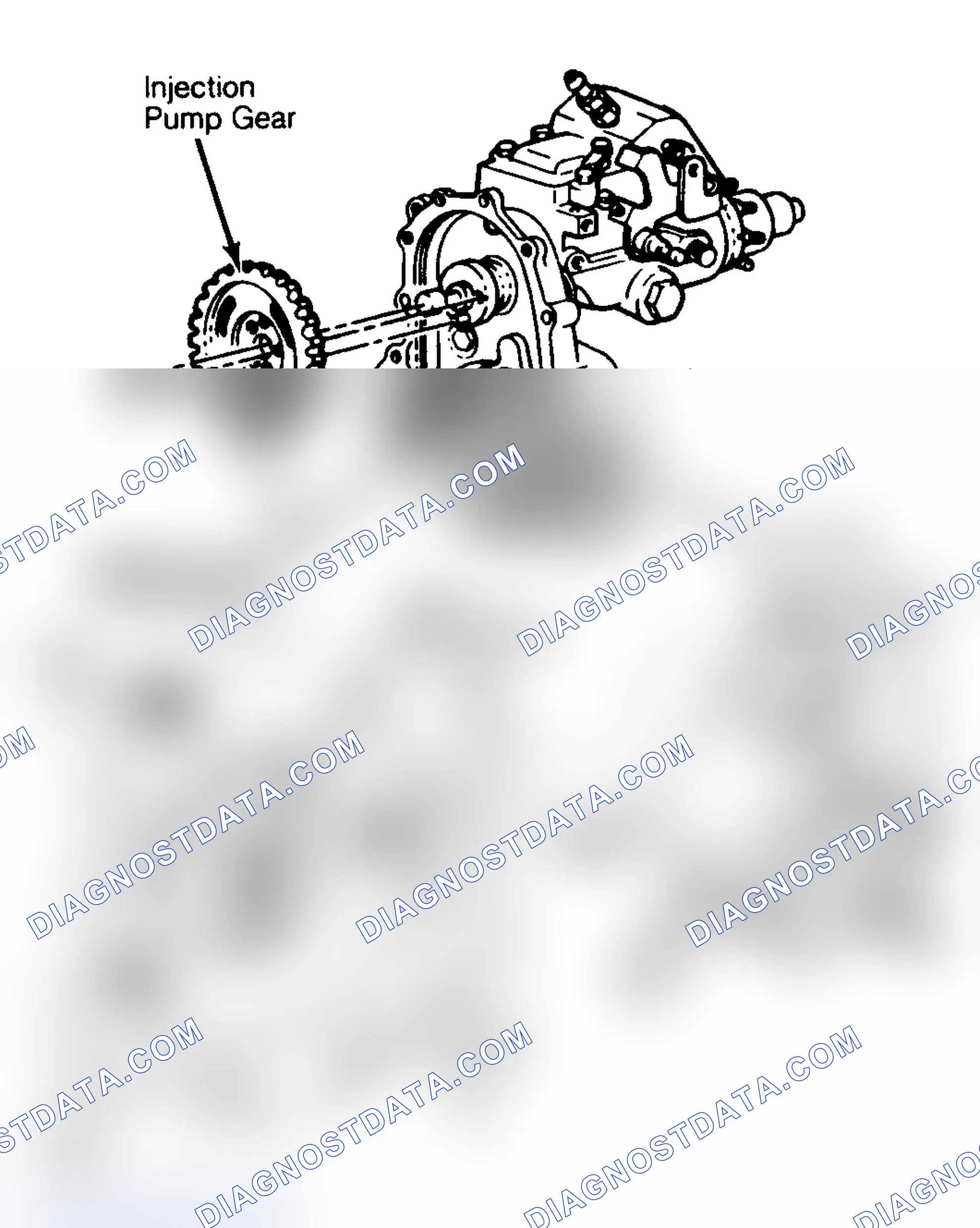 Scheme 95: Injection Pump Timing Mark Locations