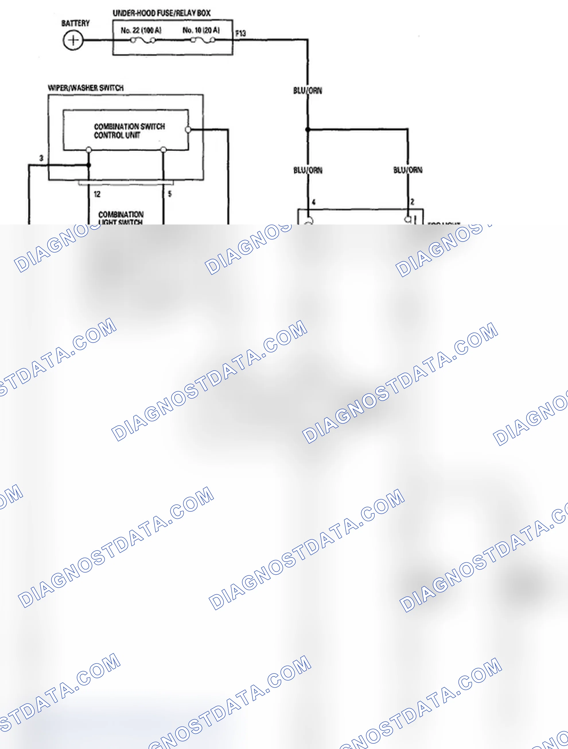 Scheme 10: Circuit Diagram - Fog Lights