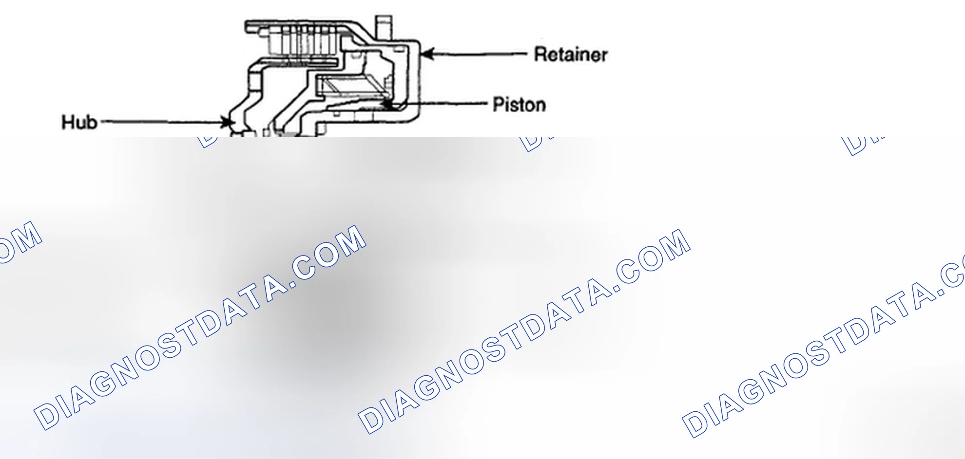 Fig. 6: Identifying Underdrive Clutch Components