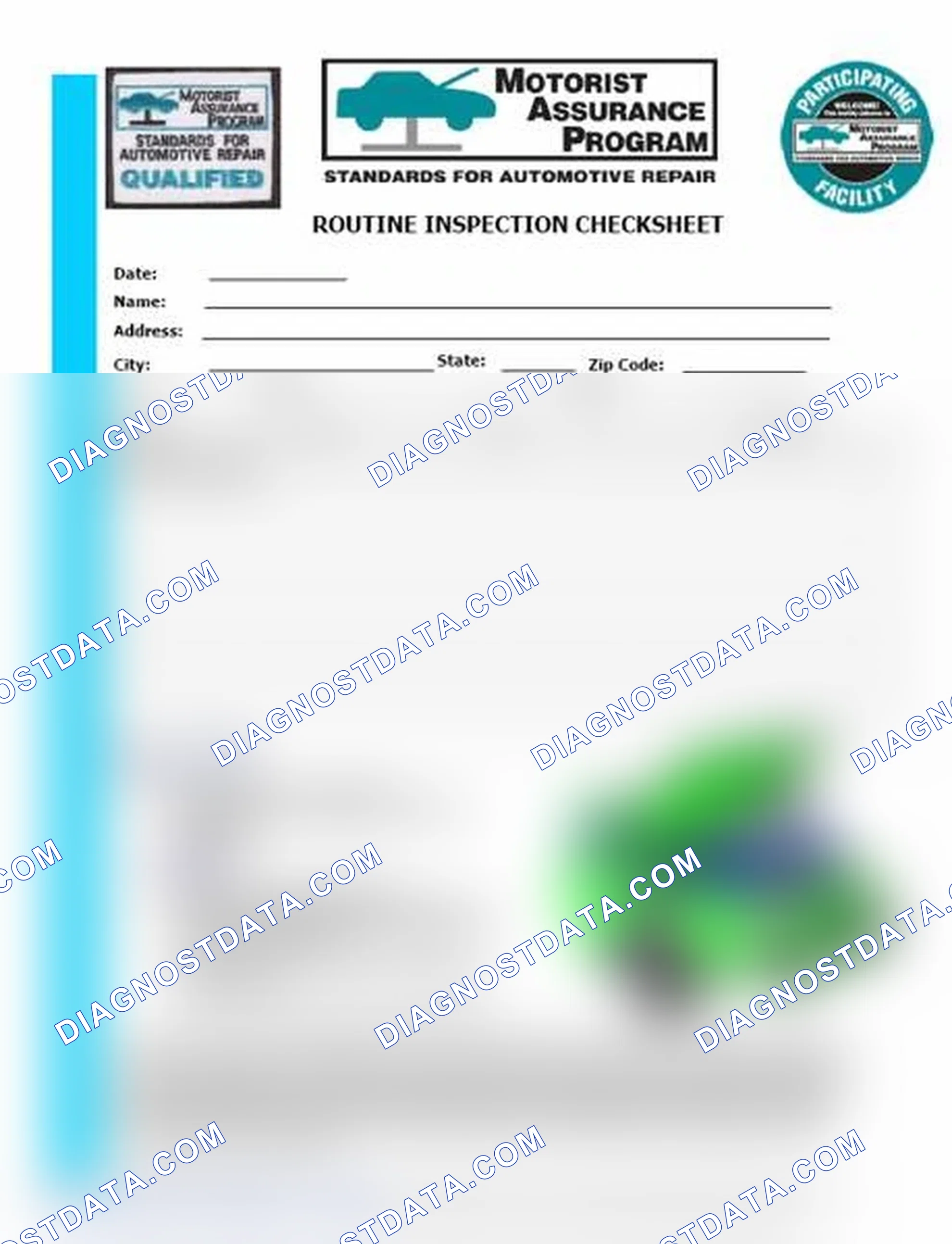 Scheme 26: Routine Inspection Checksheet (1 Of 2)