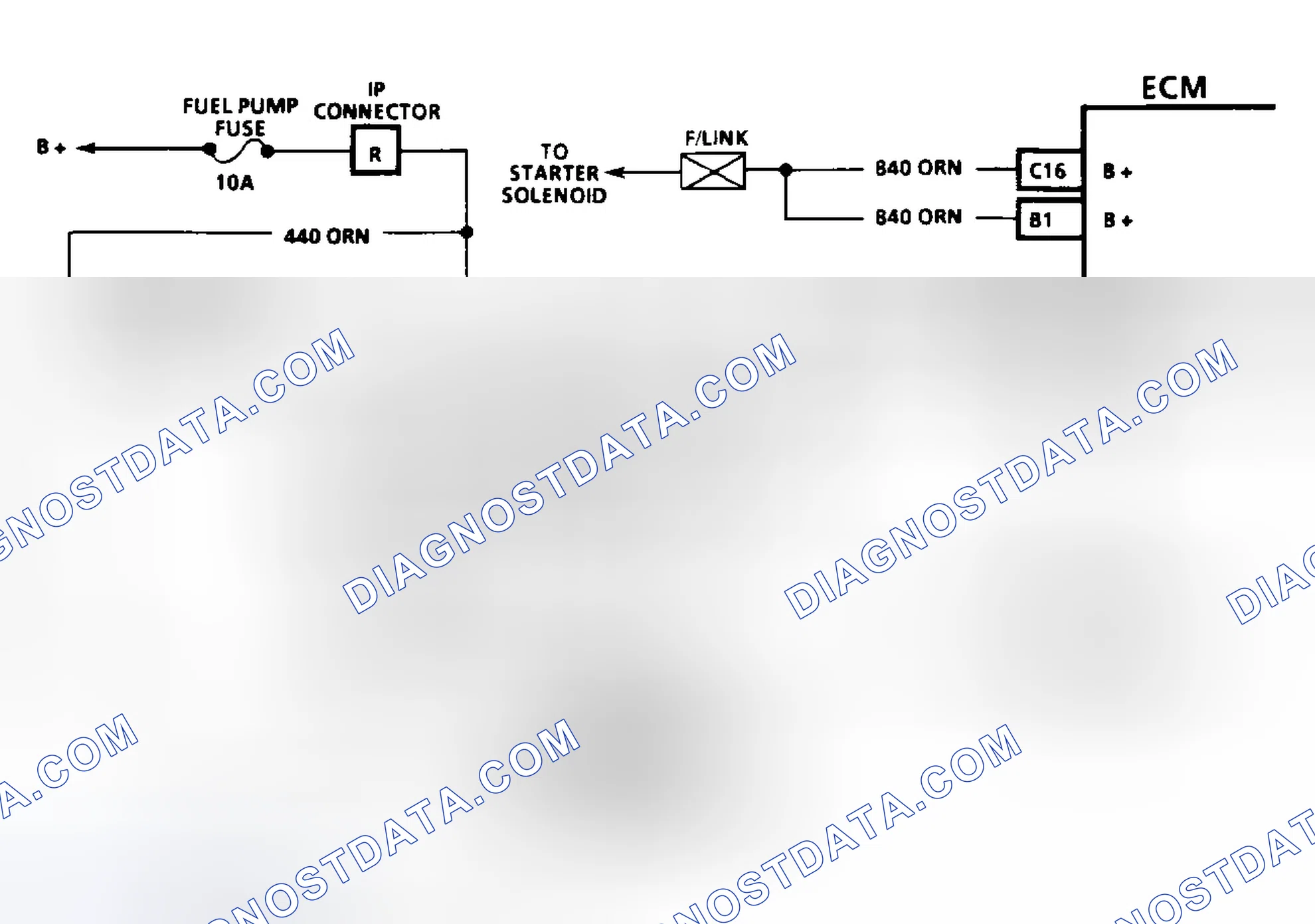 Scheme 80: Code 54: Fuel Pump Circuit Circuit Diagram (3.1L)