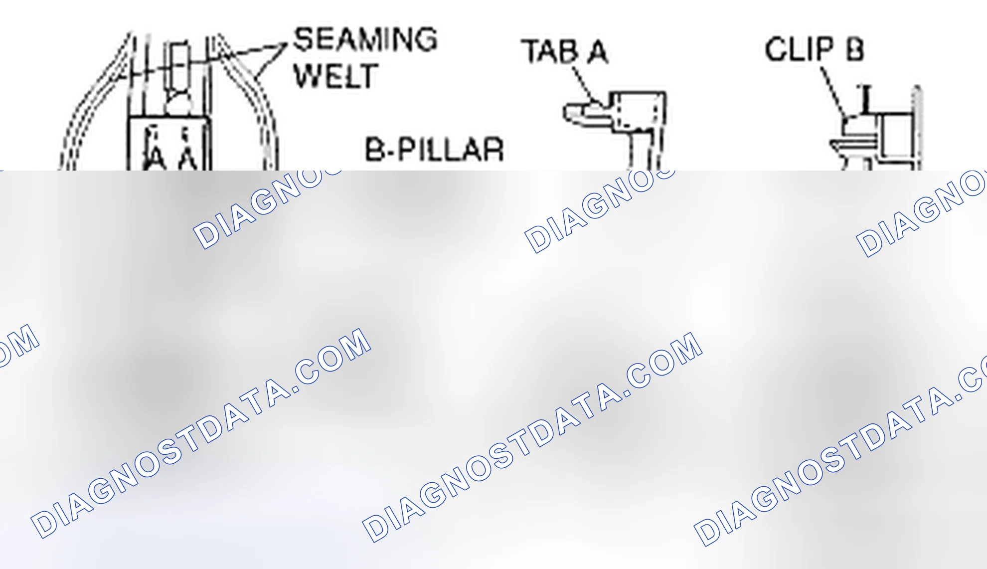 Scheme 45: B-PILLAR LOWER TRIM REMOVAL/INSTALLATION