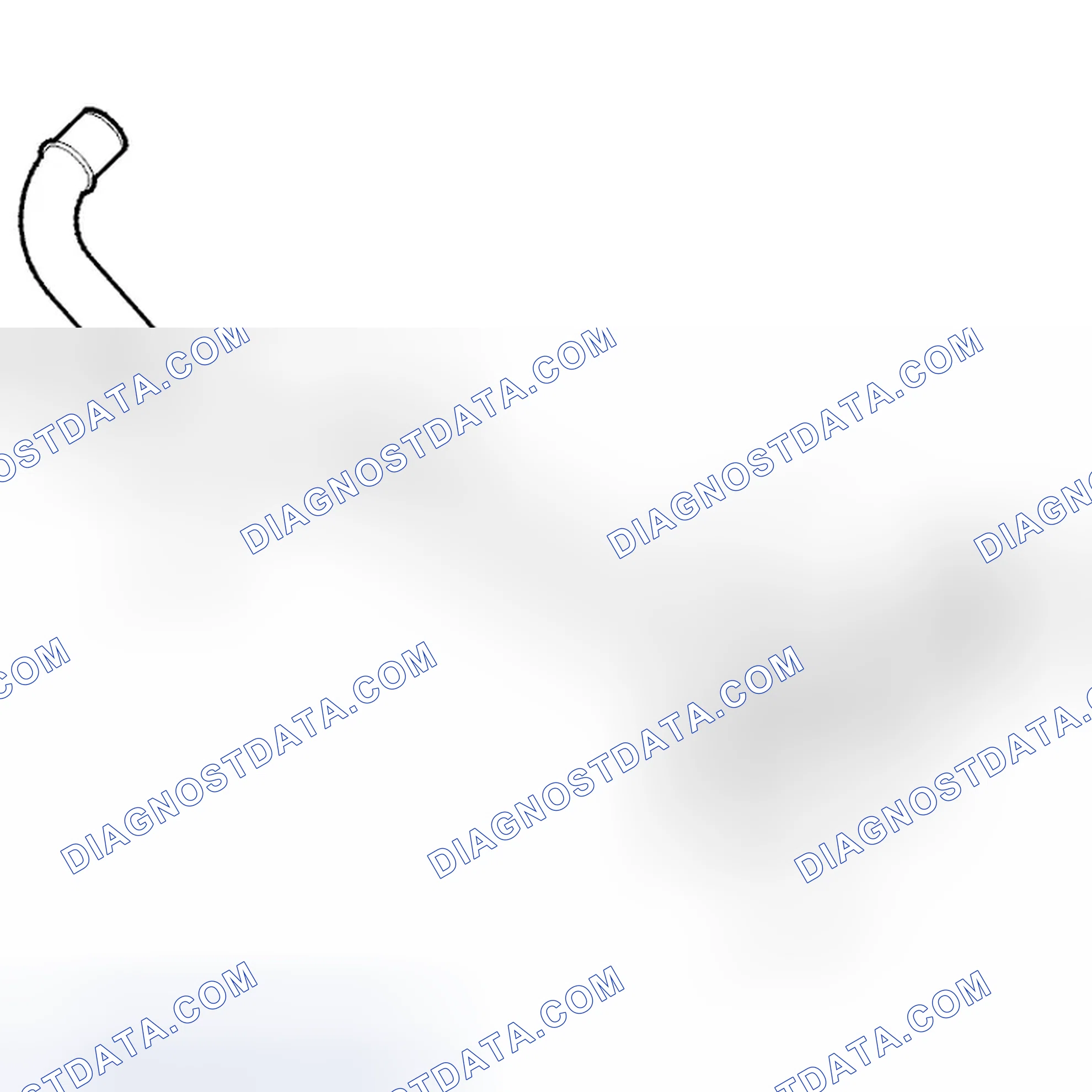 Scheme 592: Releasing the inlet pipe for the coolant pump
