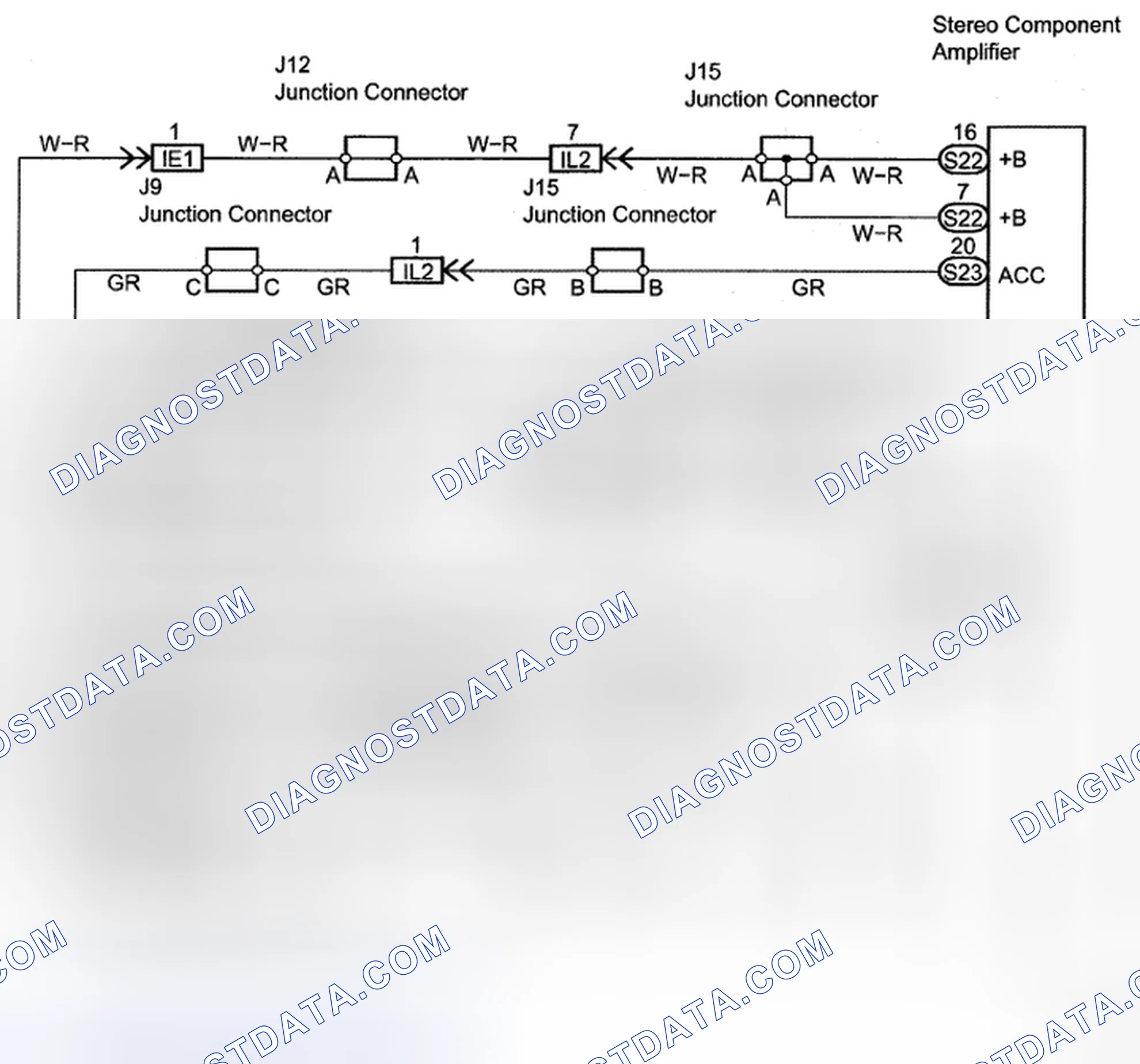 Scheme 33: Stereo Component Amplifier Power Source - Wiring Diagram
