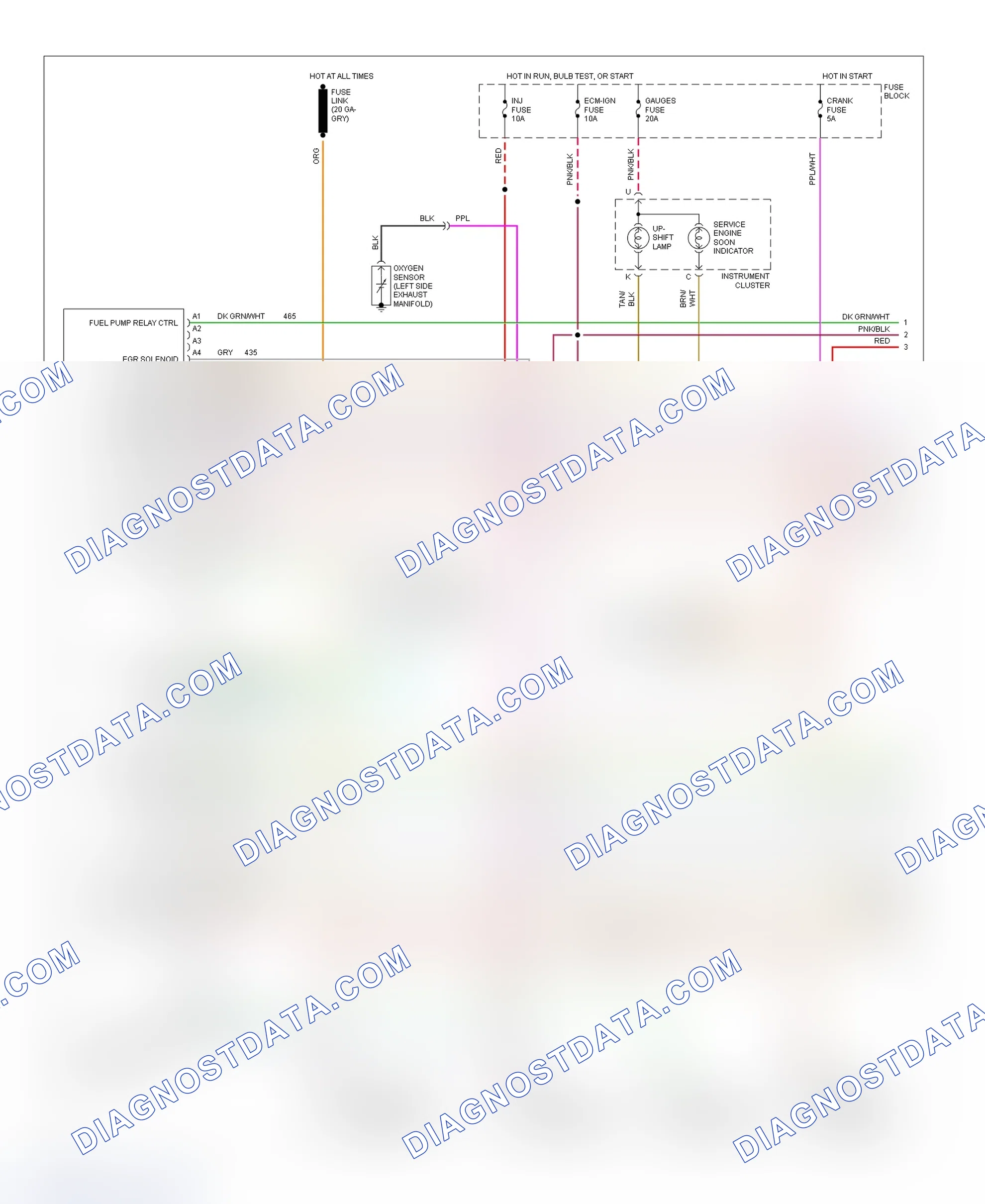 Scheme 27: Wiring Diagram (Blazer, Pickup, Sierra, Suburban & Yukon - 5.0L & 5.7L With M/T - 1 Of 2)
