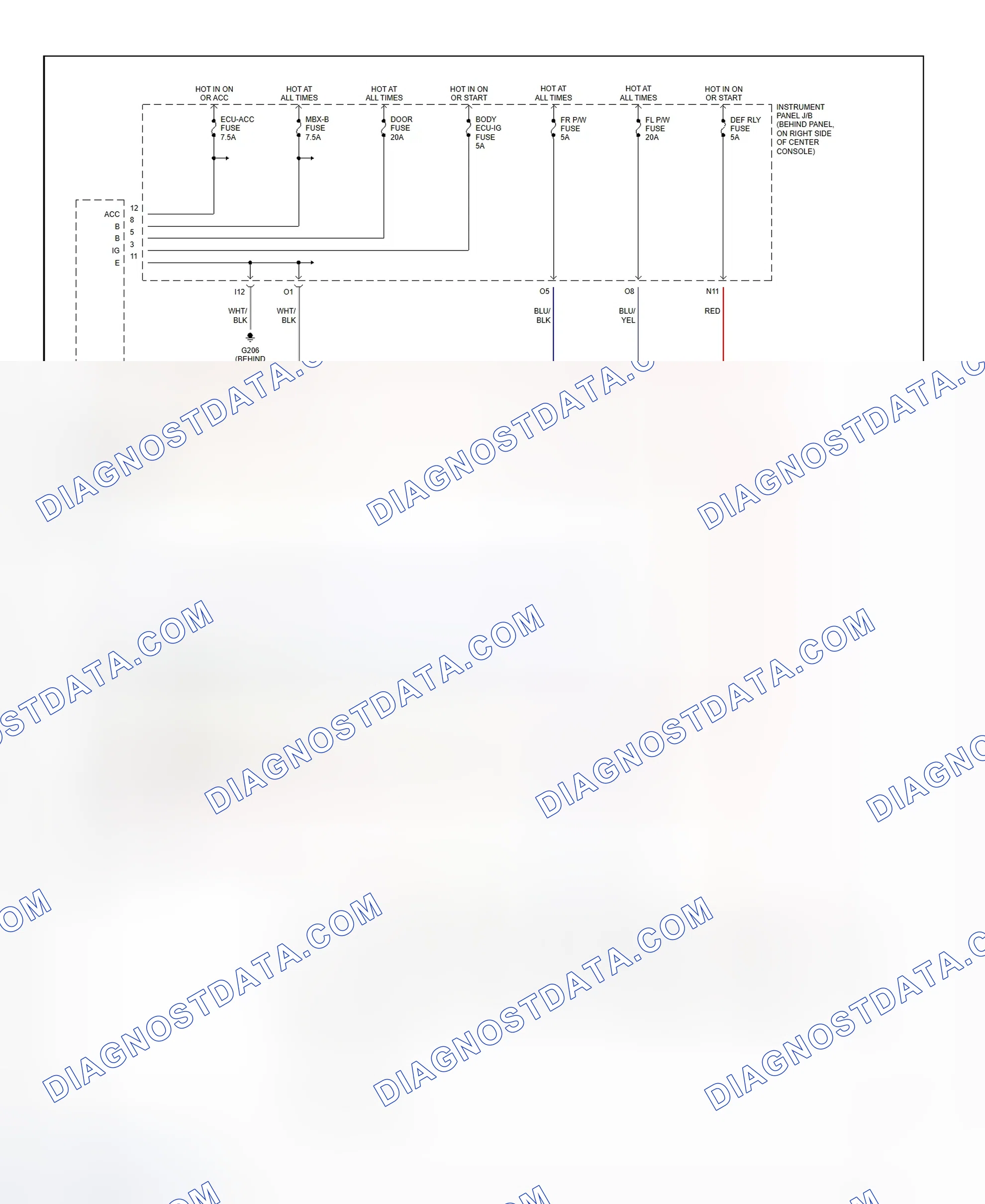Scheme 23: Power Window System Wiring Diagram (Celica)