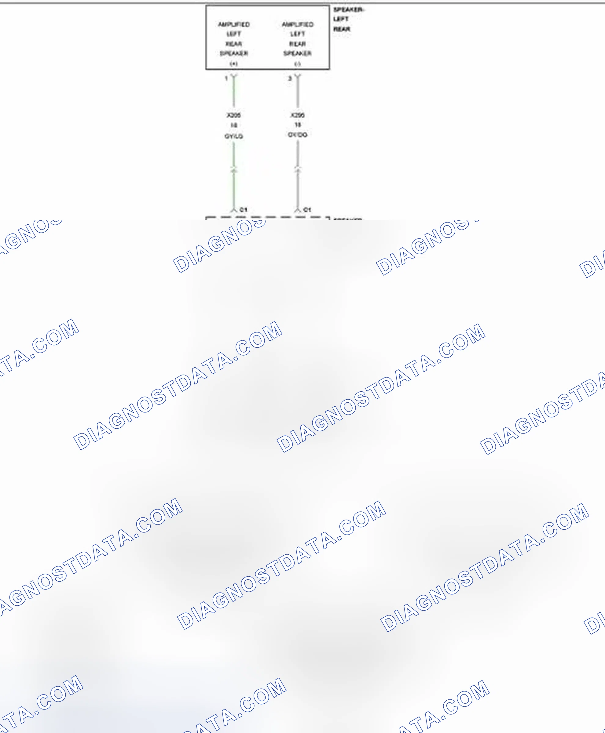 Scheme 34: B1475-CHANNEL 5 AUDIO SPEAKER OUTPUT CIRCUIT LOW