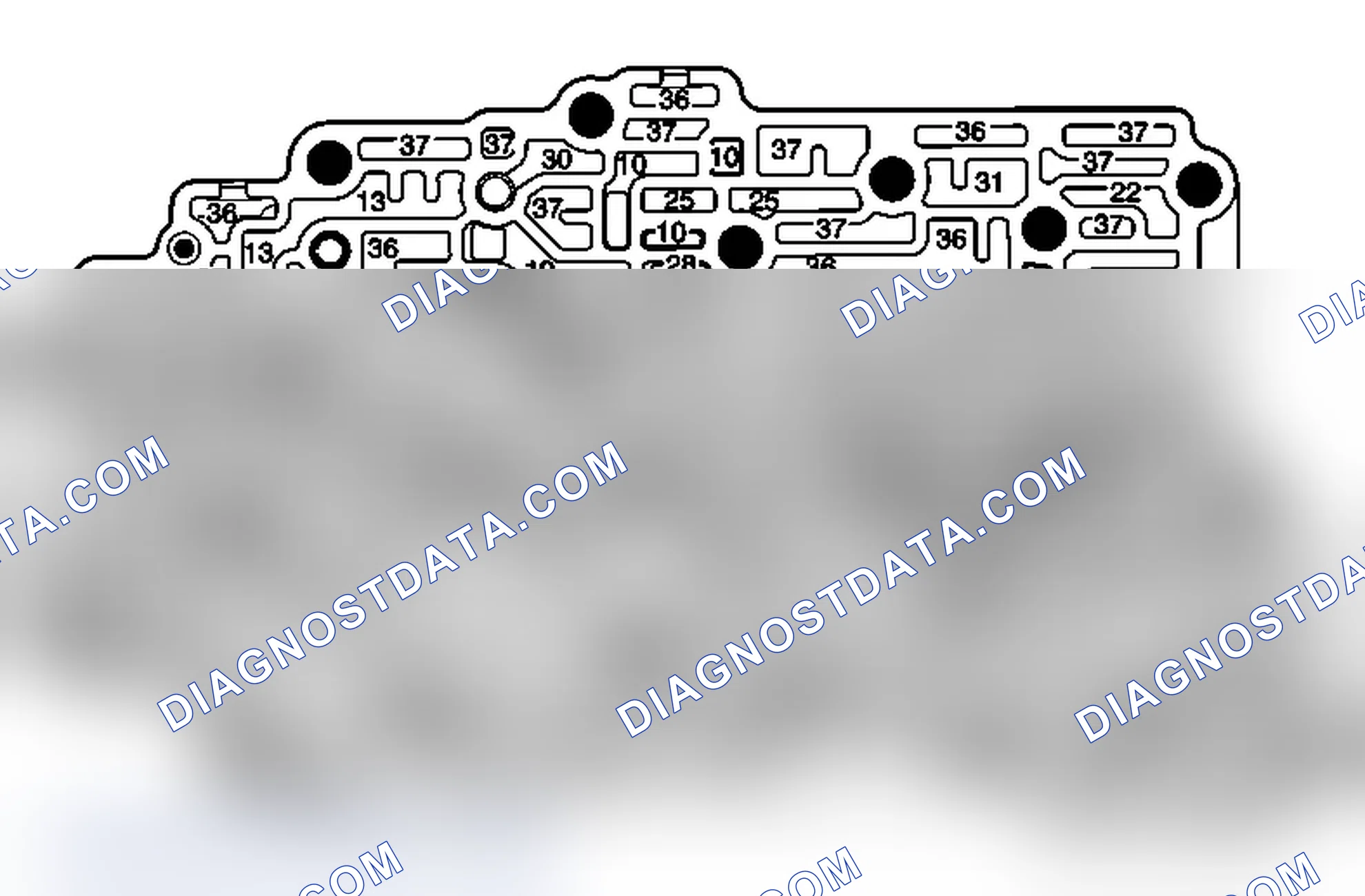 Scheme 102: Control Valve Body - Channel Plate Side