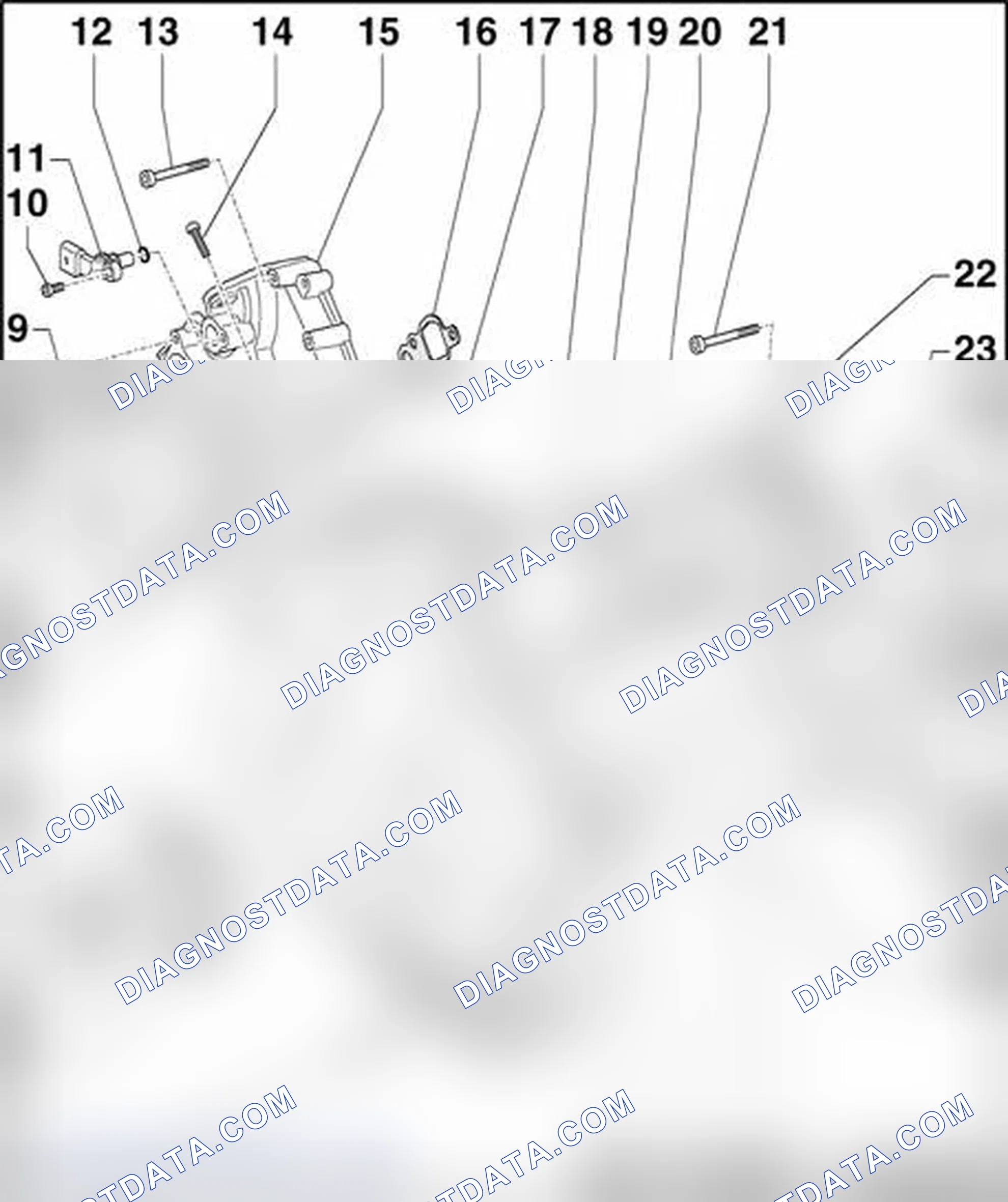 Scheme 277: Timing chains covers, component overview