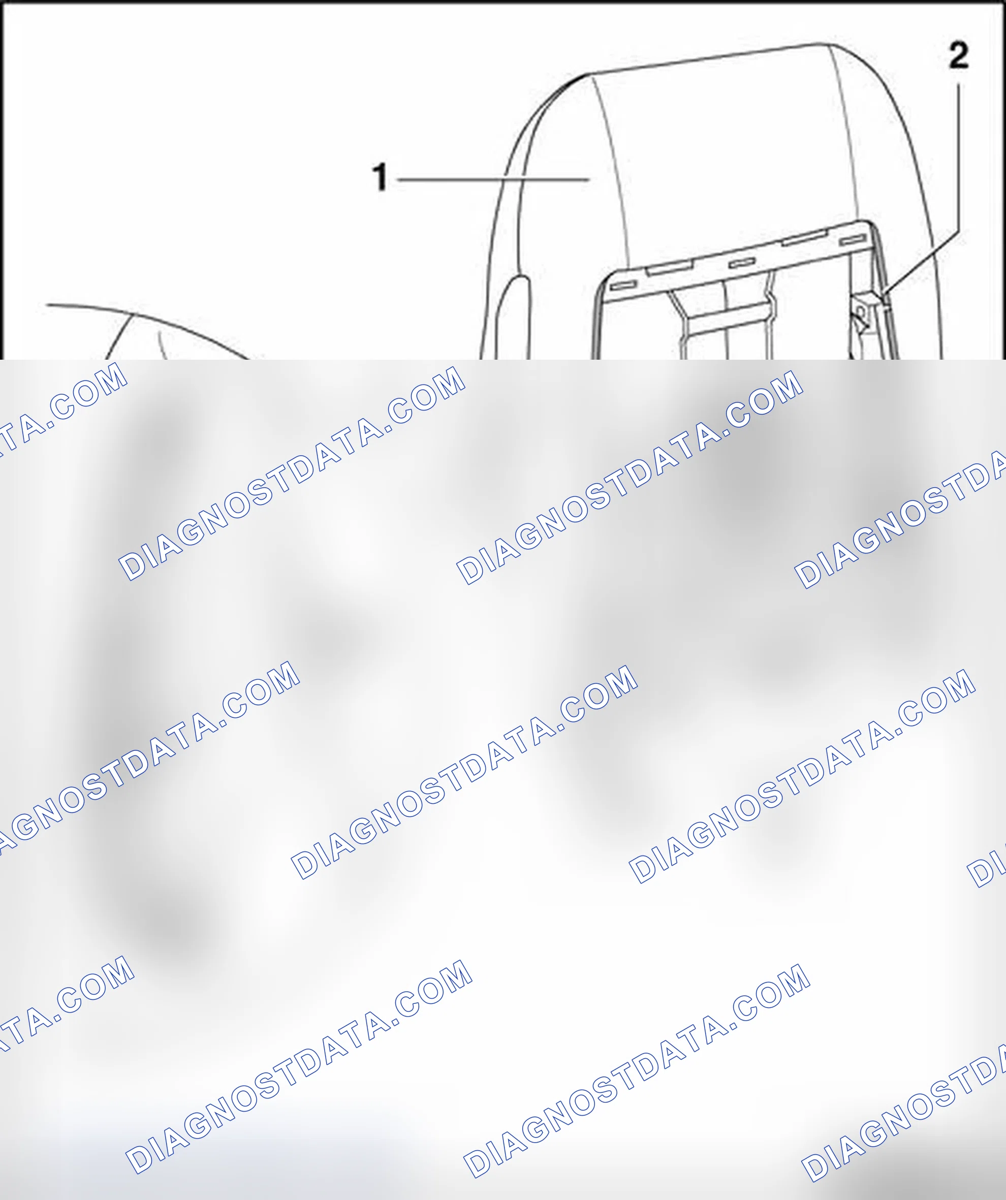Scheme 303: Detaching cover and padding from backrest frame