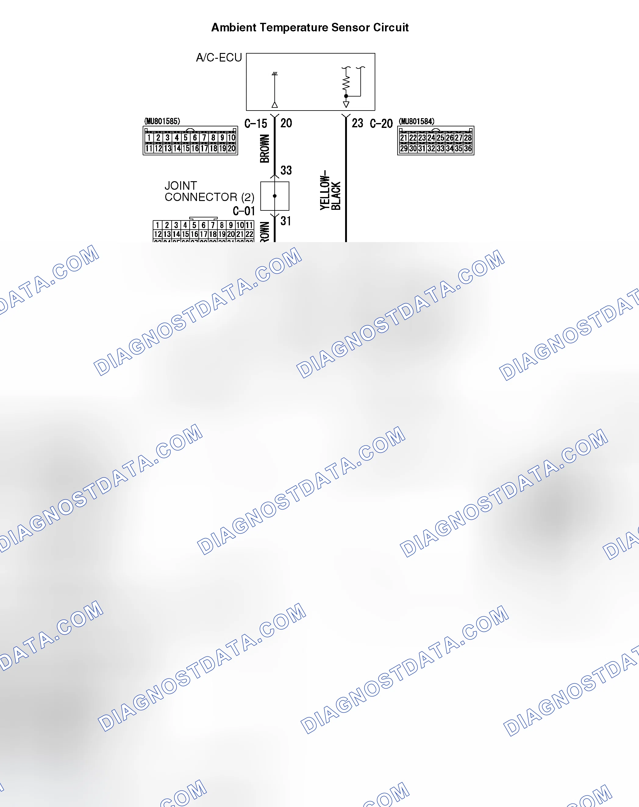 Scheme 26: DTC B1012: Ambient Air Temperature Sensor System (Open Circuit)