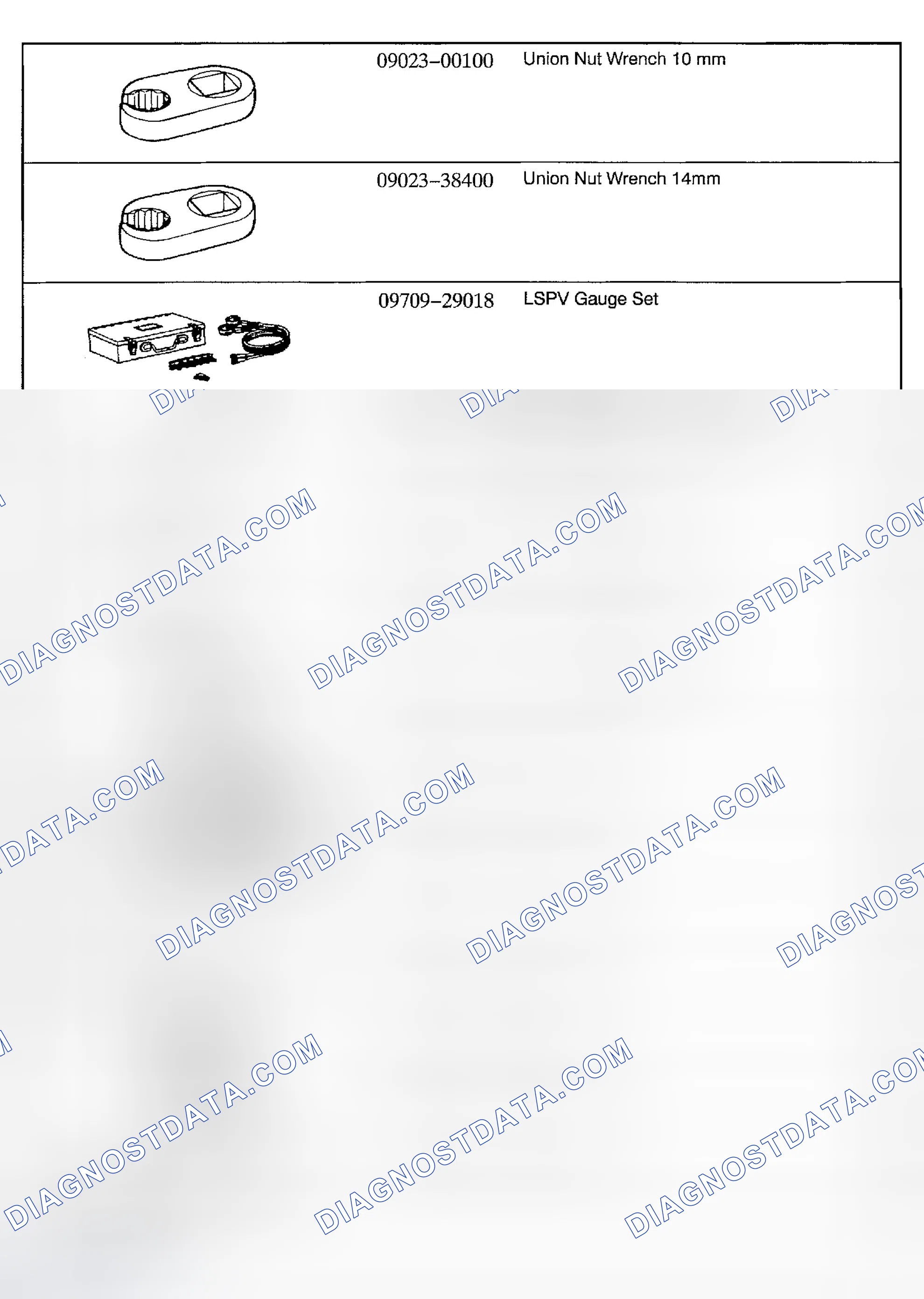 Scheme 156: SPECIAL TOOLS