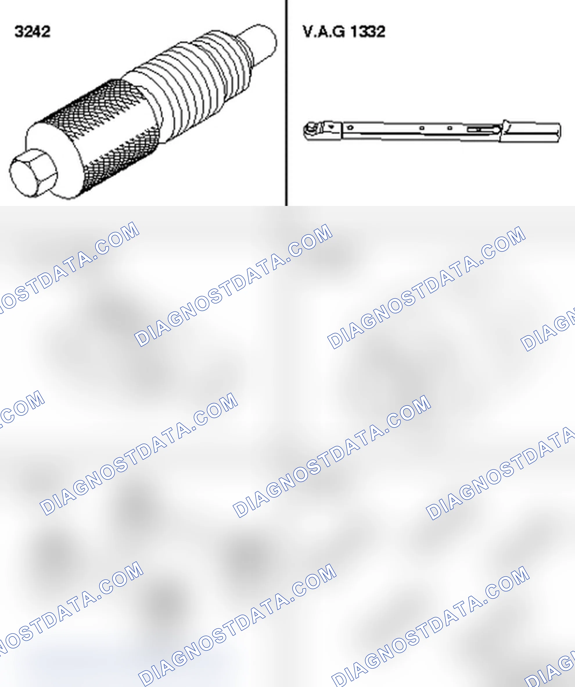 Scheme 542: Camshaft timing chains, removing from camshafts