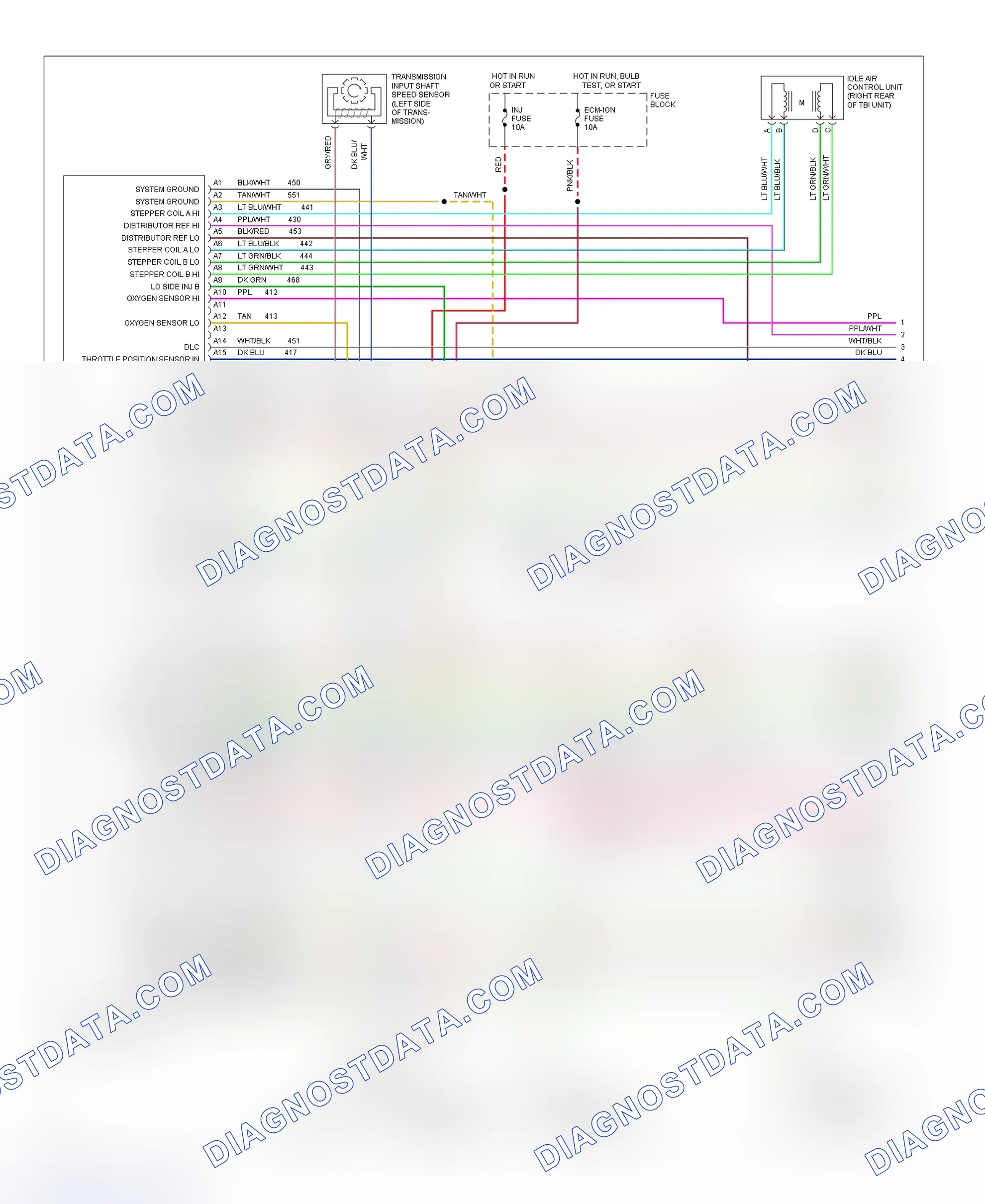 Scheme 119: Wiring Diagram (Pickup, Sierra & Suburban - 7.4L With A/T - 1 Of 3)
