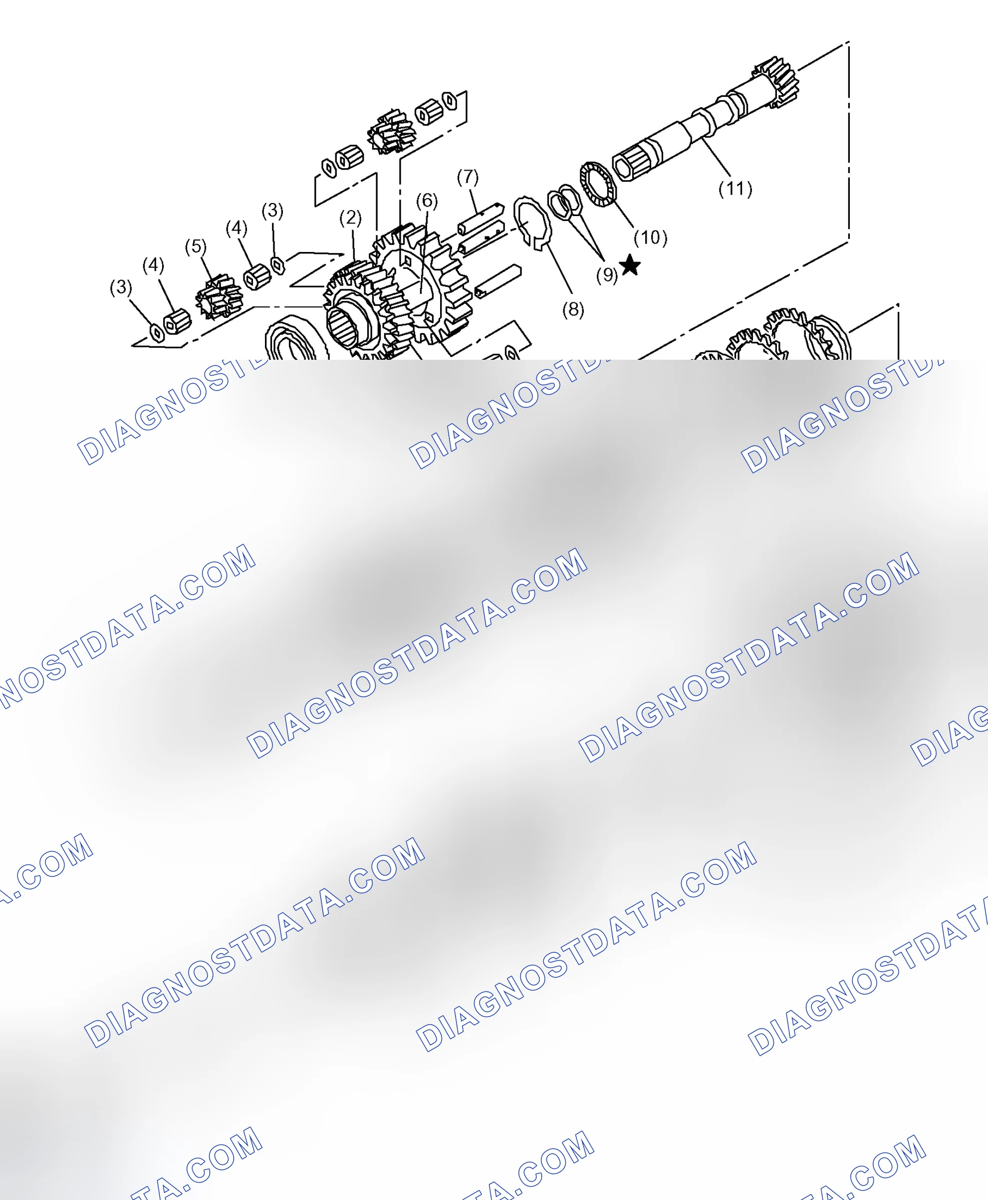 Scheme 71: REDUCTION GEAR WITH VTD