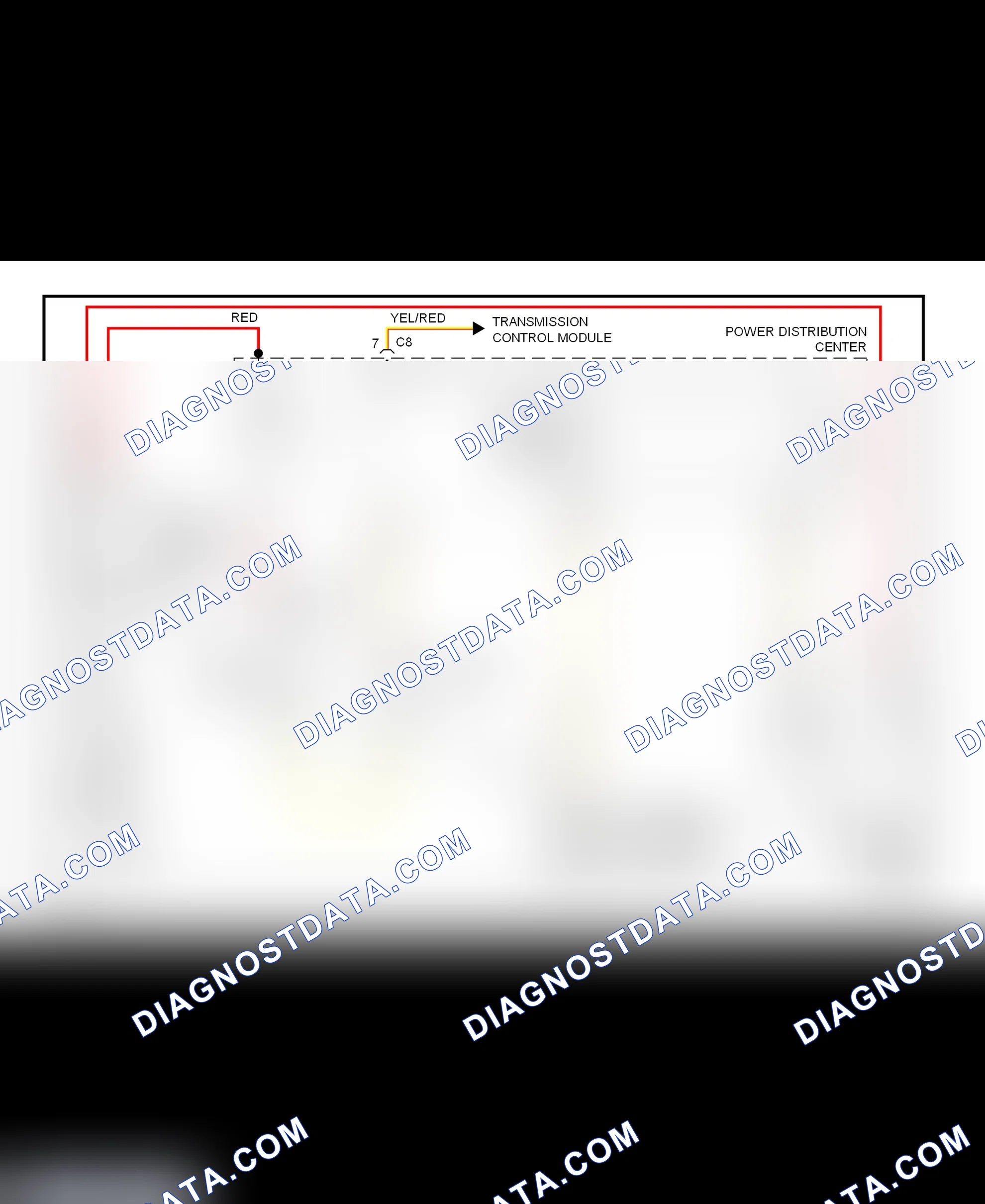 Fig. 5: Starting System Wiring Diagram (Caravan, Town & Country, & Voyager)