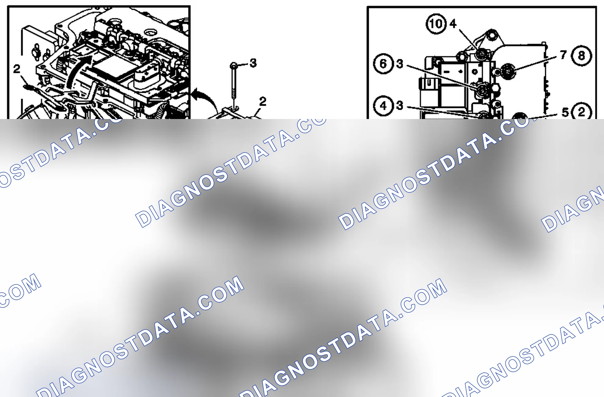 Scheme 233: Control Solenoid (w/Body and TCM) Valve Assembly Installation