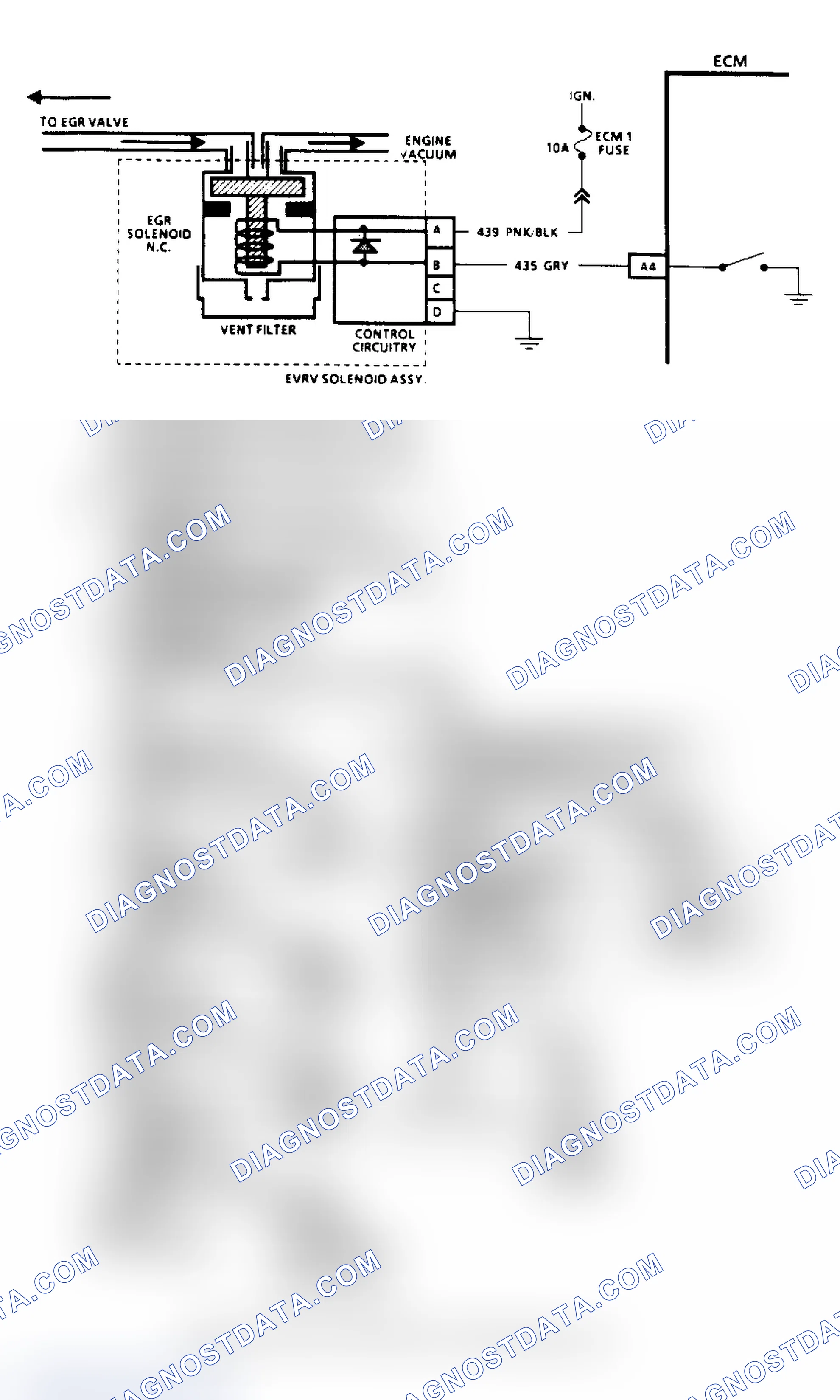 Scheme 61: Code 32, EGR System Failure (2.5L, 4.3L (Except "S/T"), 5.0L & 5.7L Under 8500 GVW) Flow Chart & Schematic