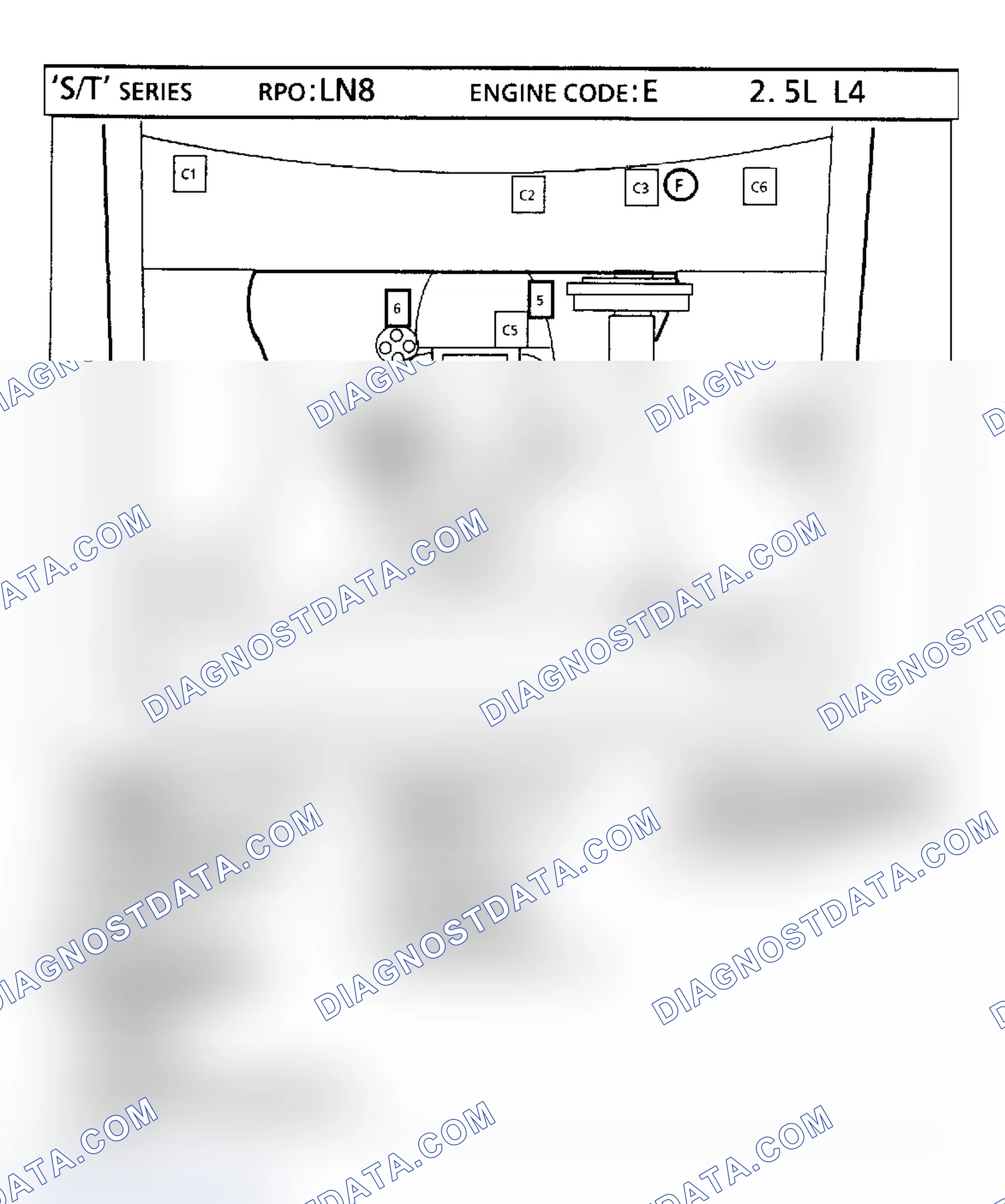 Scheme 100: 2.5L VIN "E" - "S/T" Series Truck Component Locations