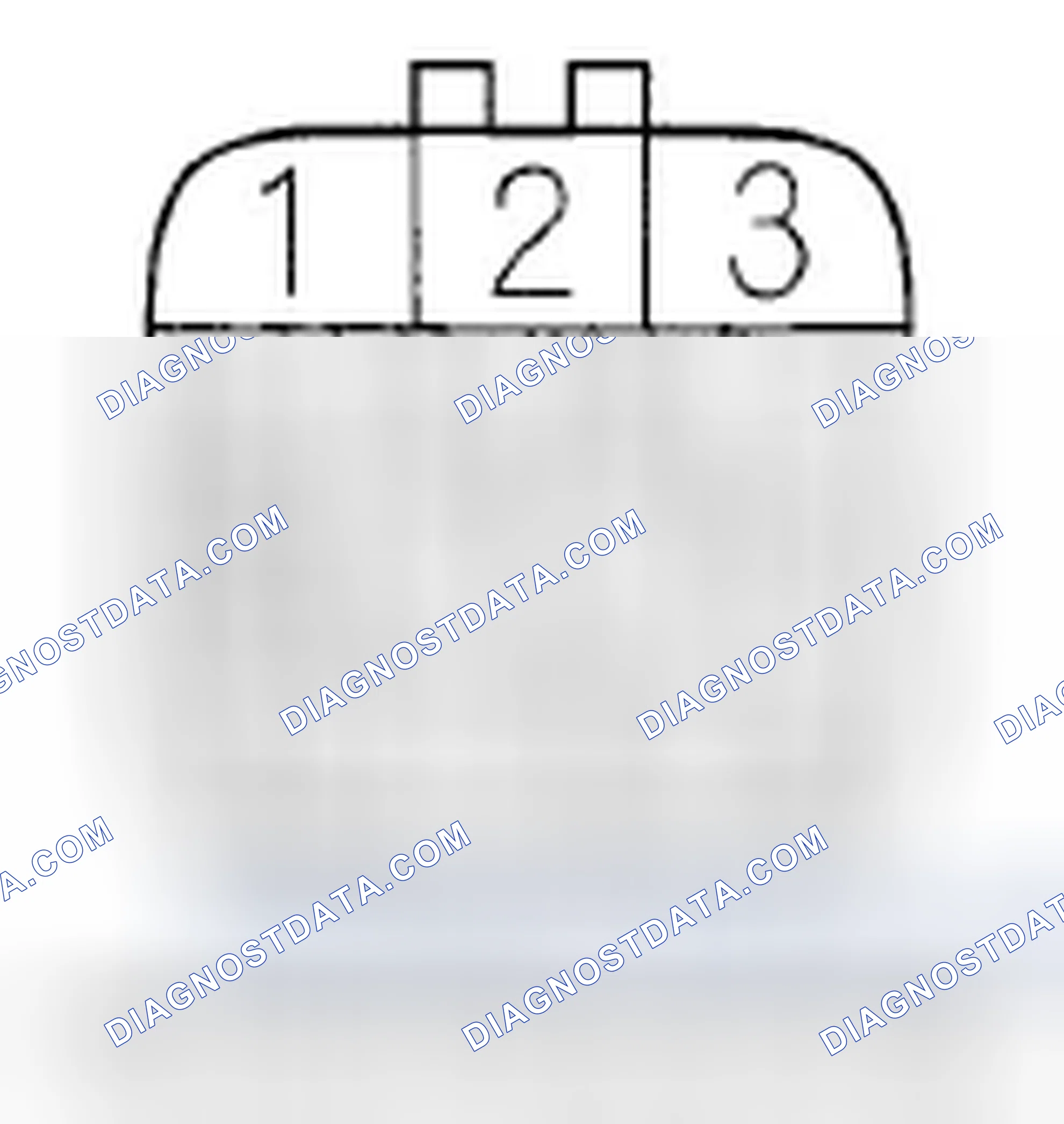Scheme 18: EPS Control Unit Inputs and Outputs for Connector B (14P) (Connector Disconnected)