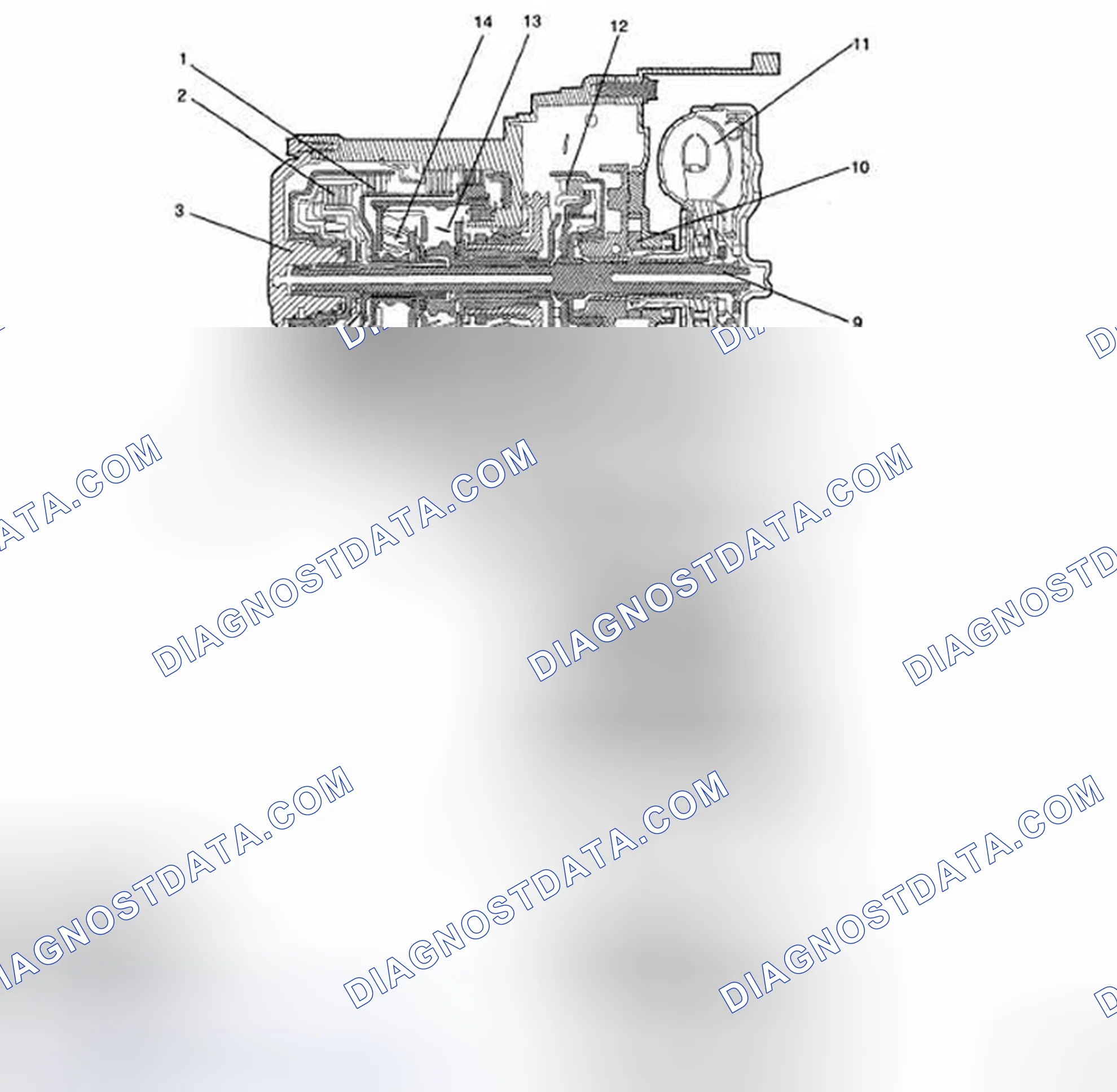 Fig. 1: Identifying Sectional View Of Transaxle