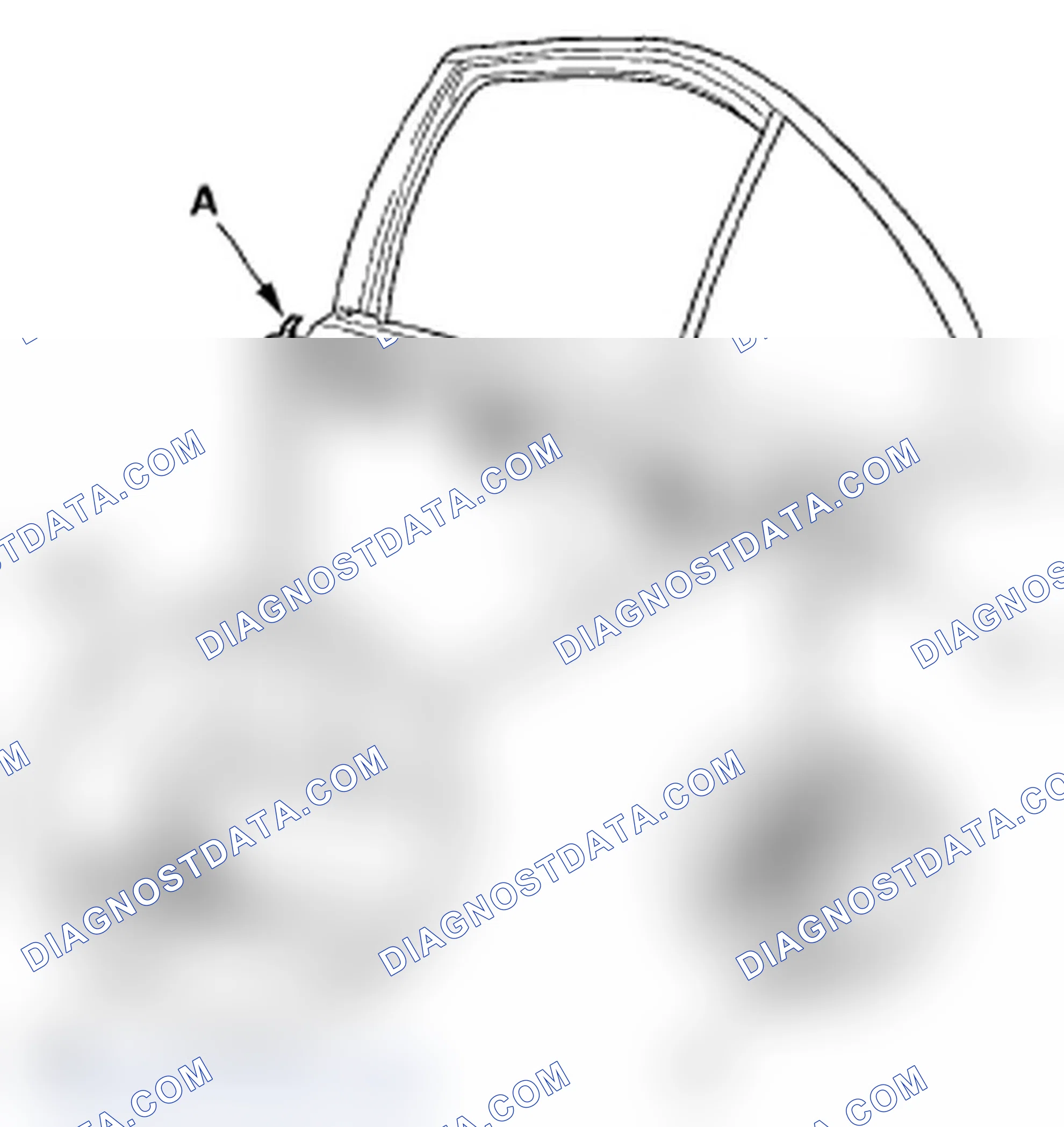 Scheme 72: Rear Door Glass Outer Weatherstrip Replacement