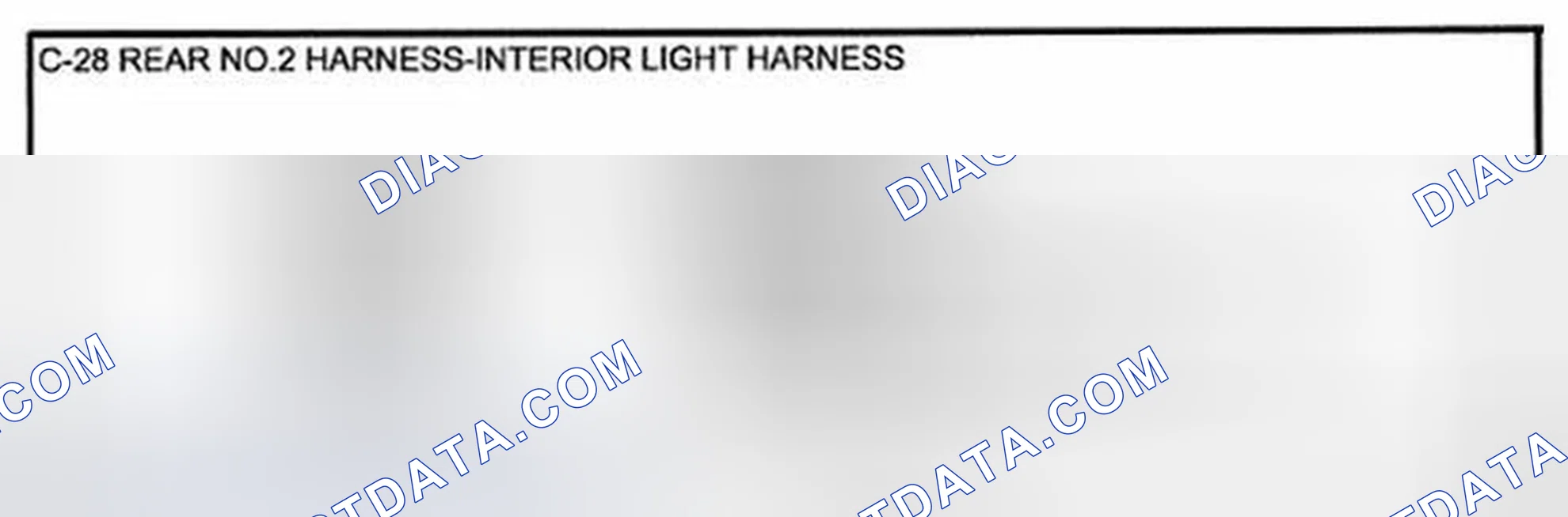 Scheme 54: Identifying Rear No. 2 And Interior Light Harness Connector Terminals (C-28)
