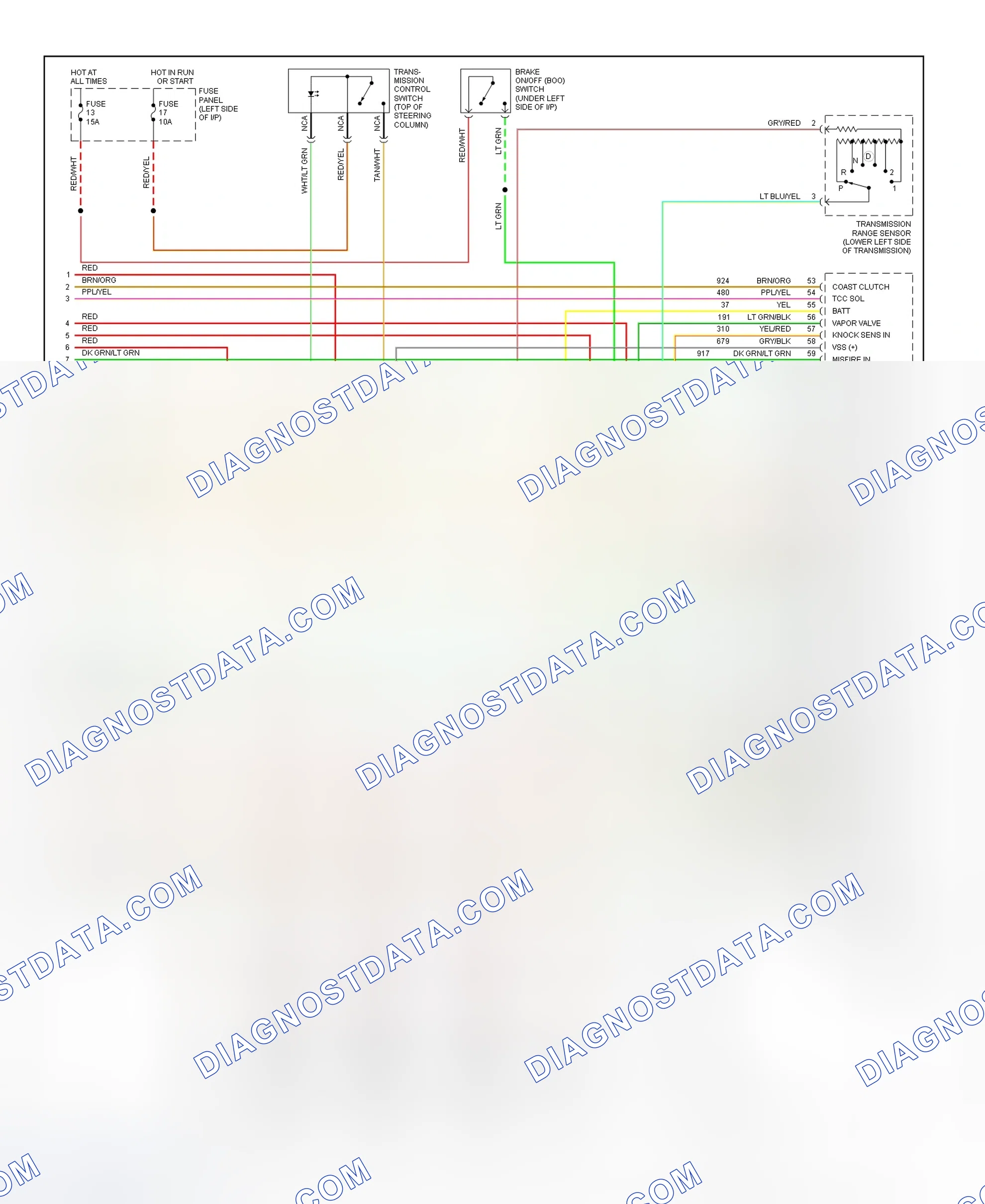 Scheme 96: 4.9L PCM Wiring Diagram (4 Of 4)